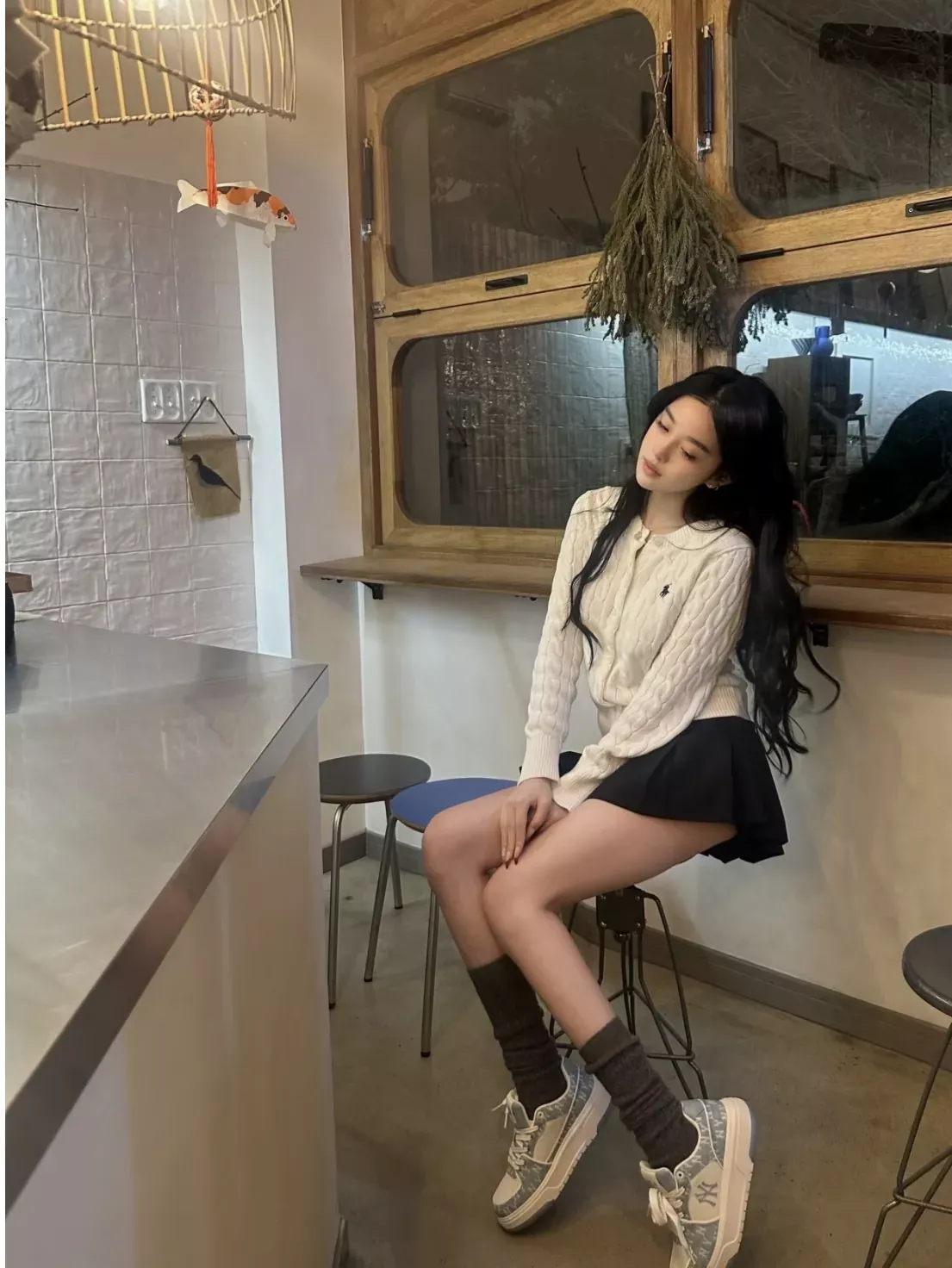 랄프로렌 케이블 코튼 자수 여성용 긴소매 가디건 상세 이미지 120