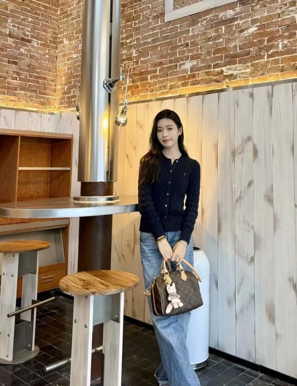 랄프로렌 케이블 코튼 자수 여성용 긴소매 가디건 상세 이미지 125