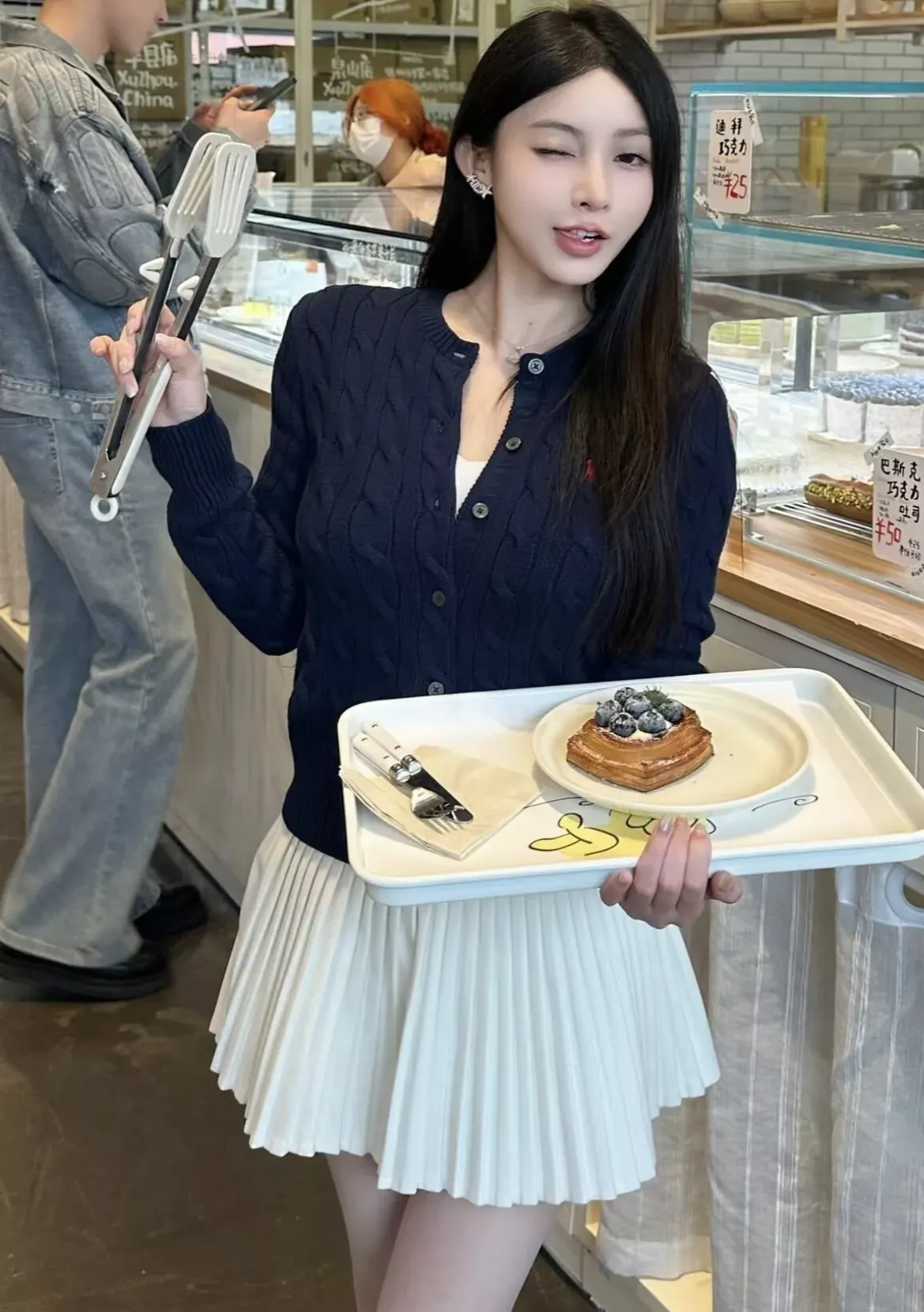 랄프로렌 케이블 코튼 자수 여성용 긴소매 가디건 상세 이미지 126