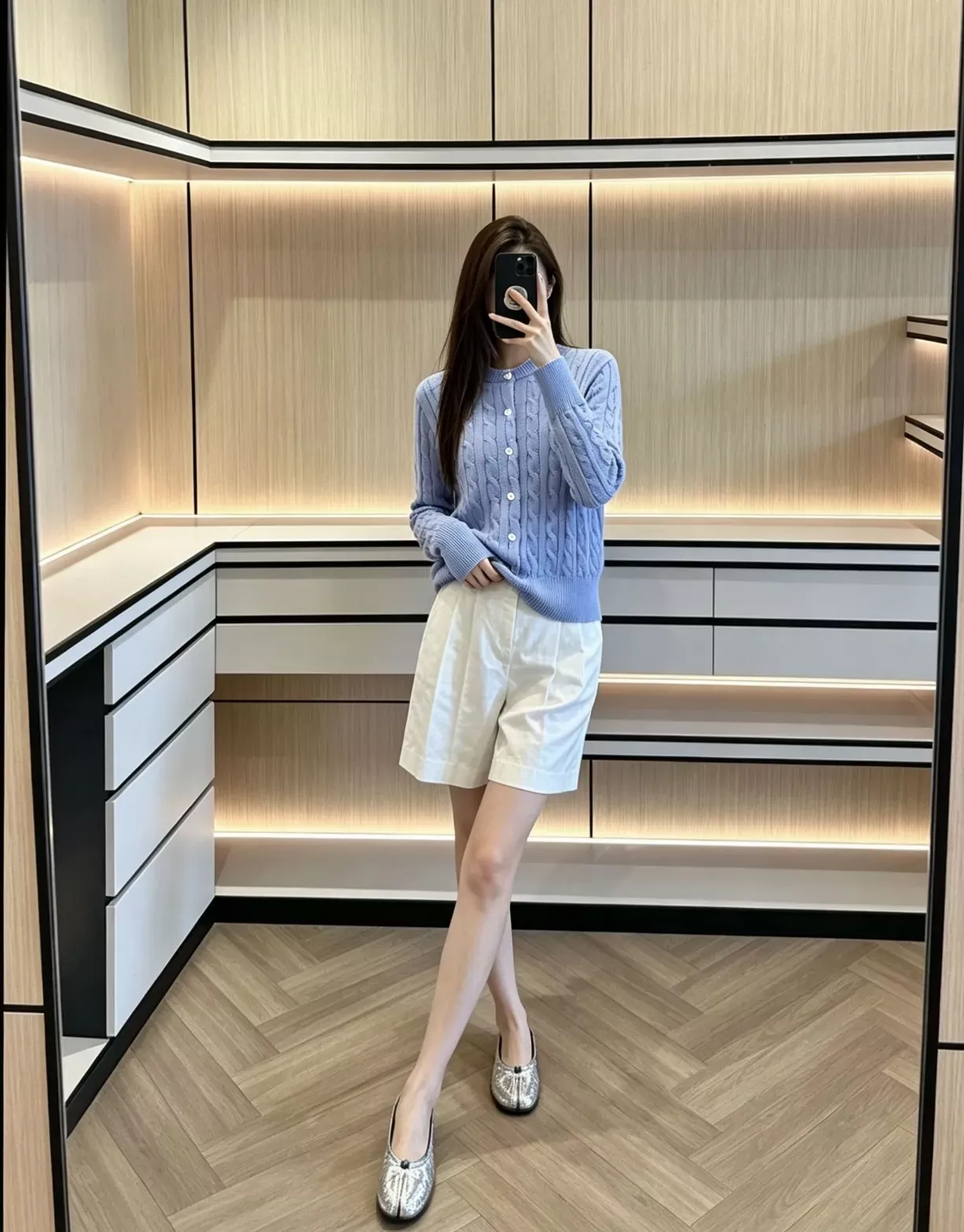 랄프로렌 케이블 코튼 자수 여성용 긴소매 가디건 상세 이미지 131