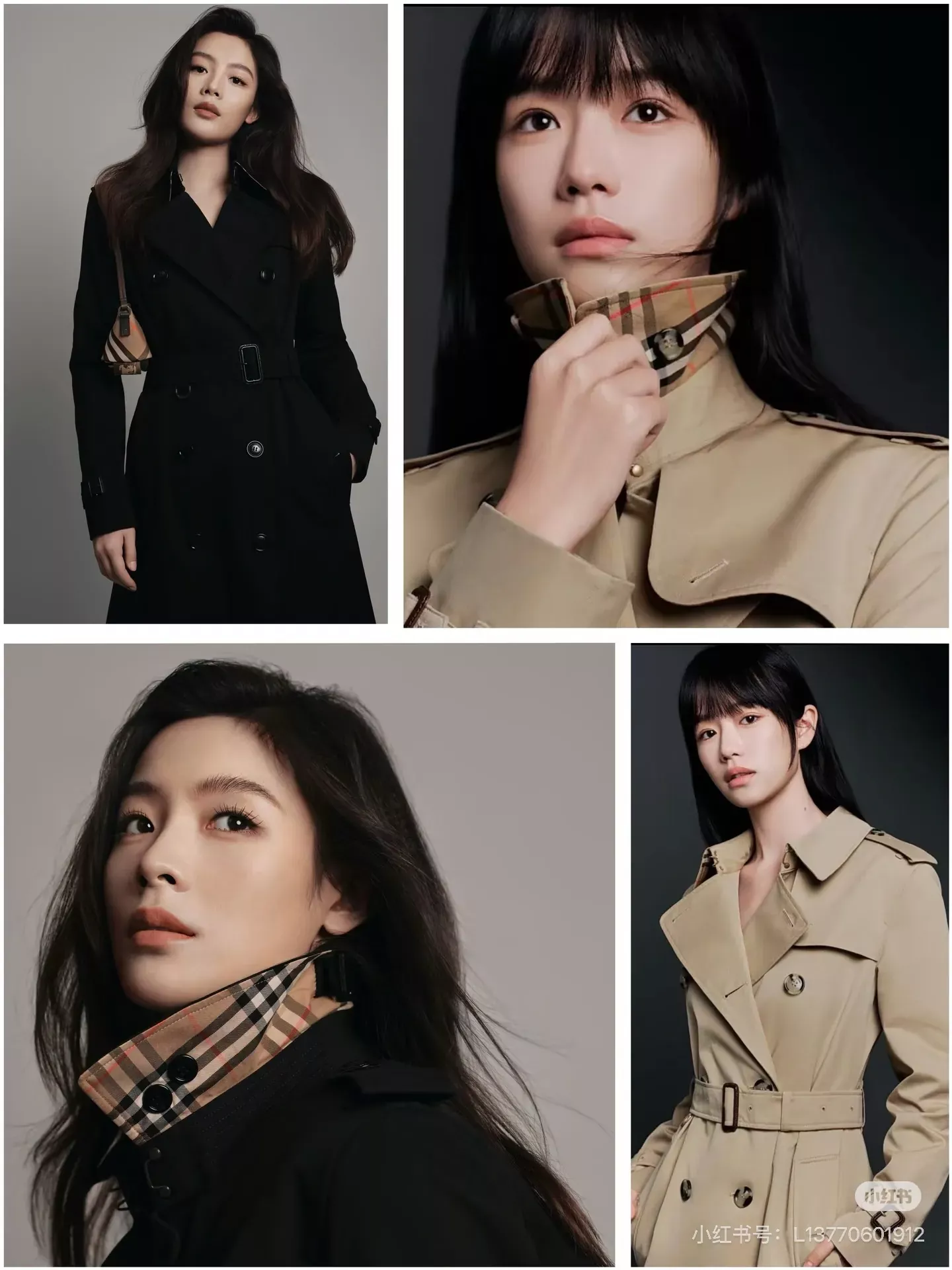 버버리 레터 버튼 오버핏 여성용 하프 코트 상세 이미지 13