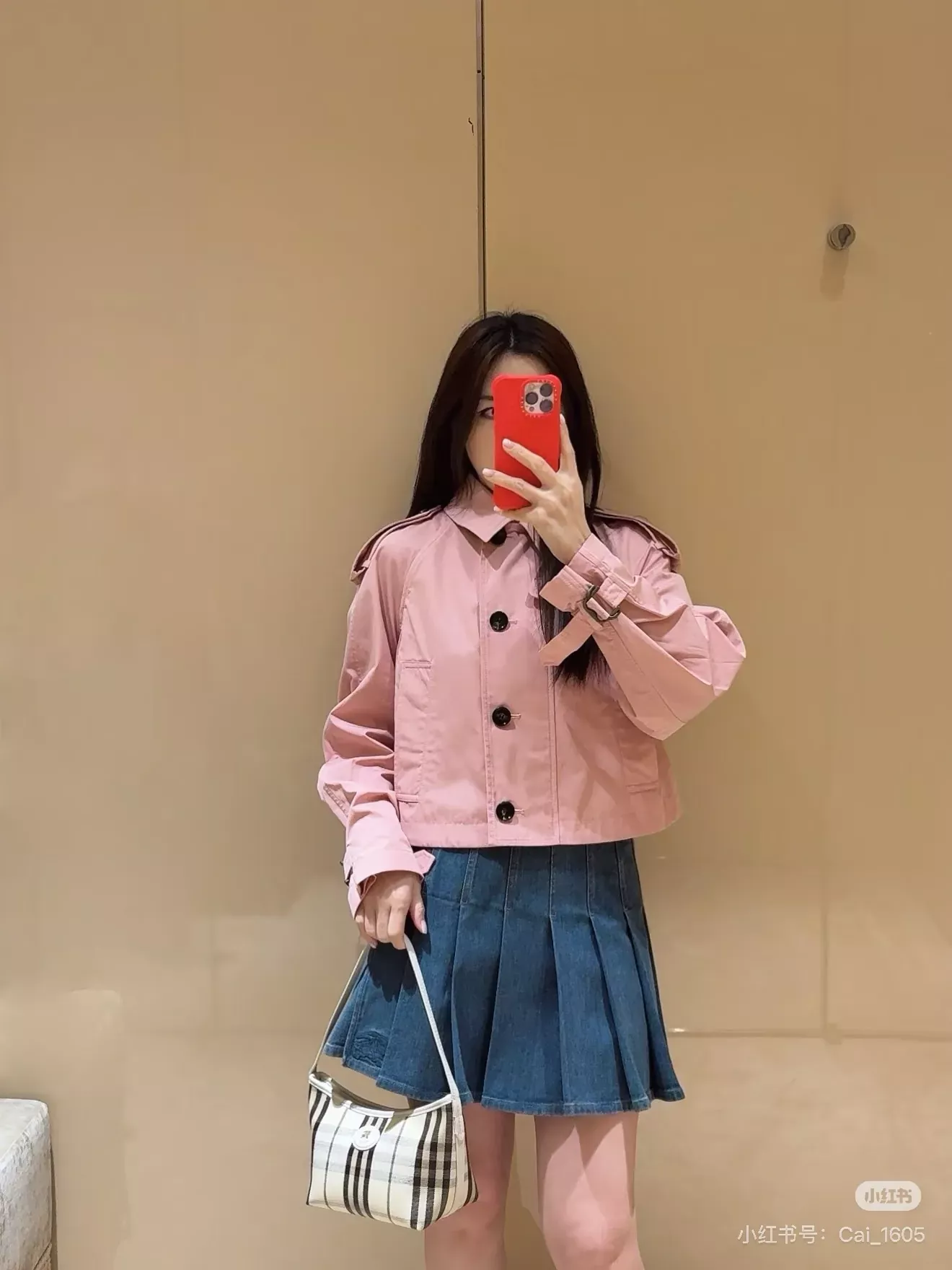 버버리 자수 포인트 코튼 여성용 미니 스커트 상세 이미지 28