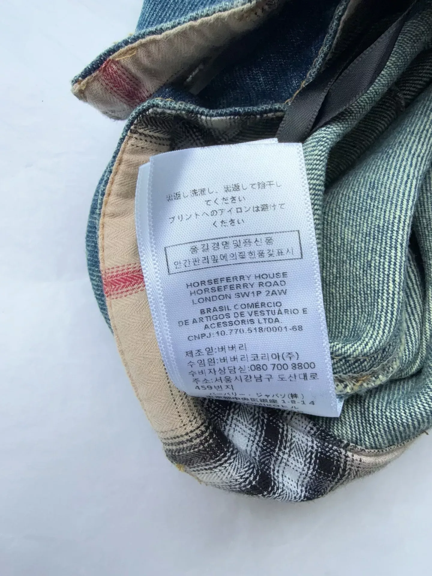 버버리 자수 포인트 코튼 여성용 미니 스커트 상세 이미지 9