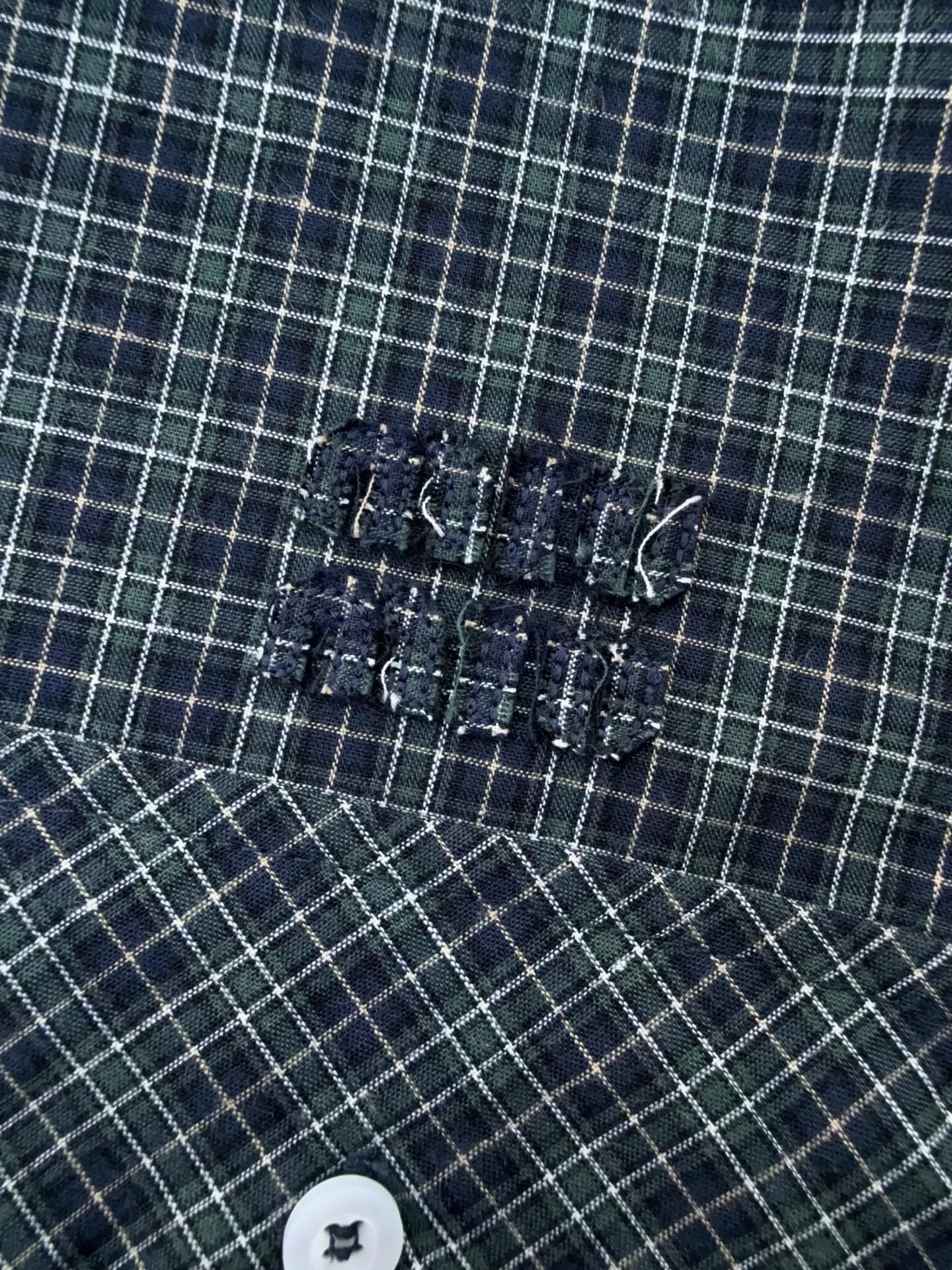 미우미우 체크 자수 후드 여성용 원피스 상세 이미지 4