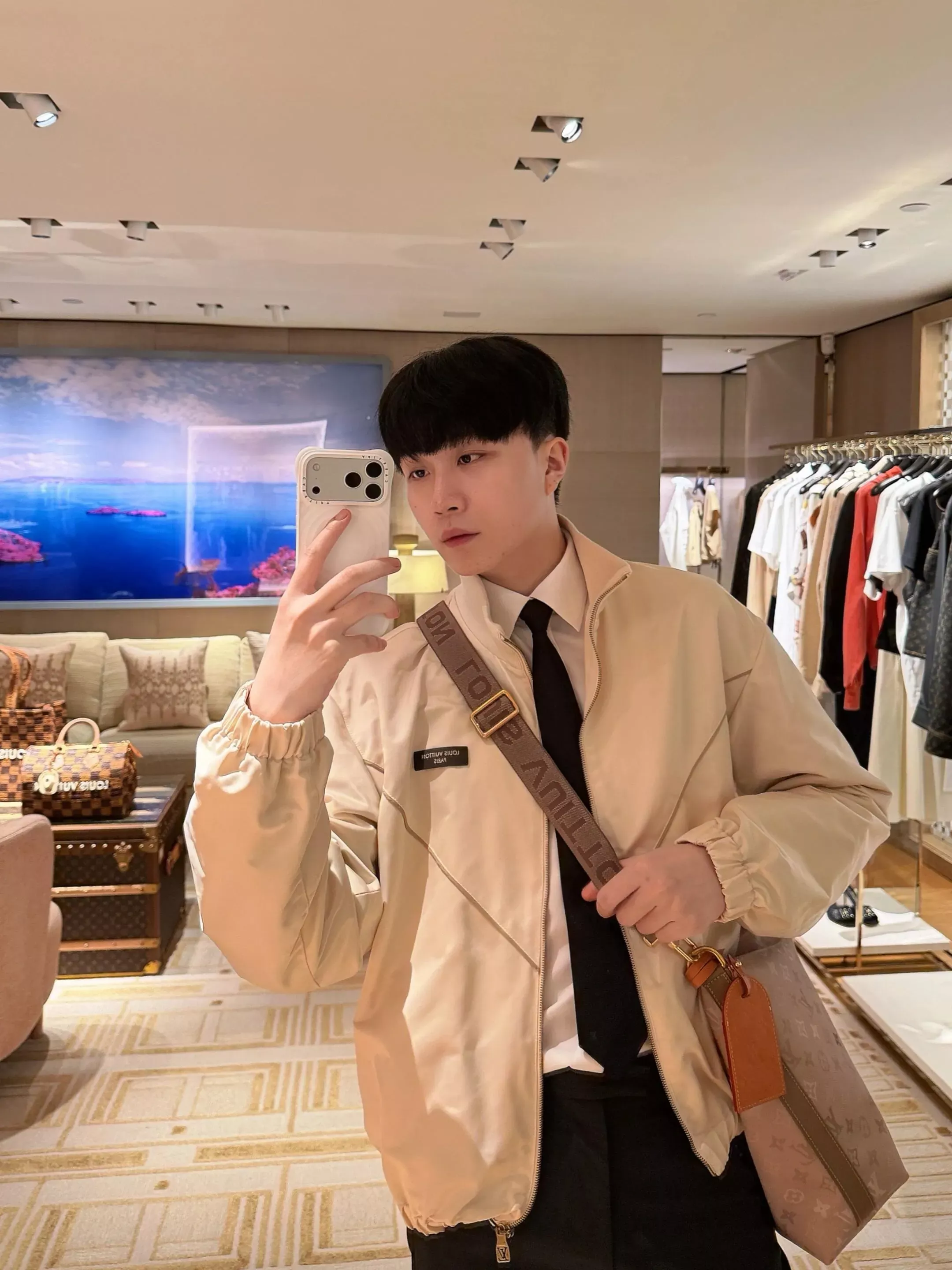 루이비통 새틴 집업 남녀공용 집업 재킷 상세 이미지 26