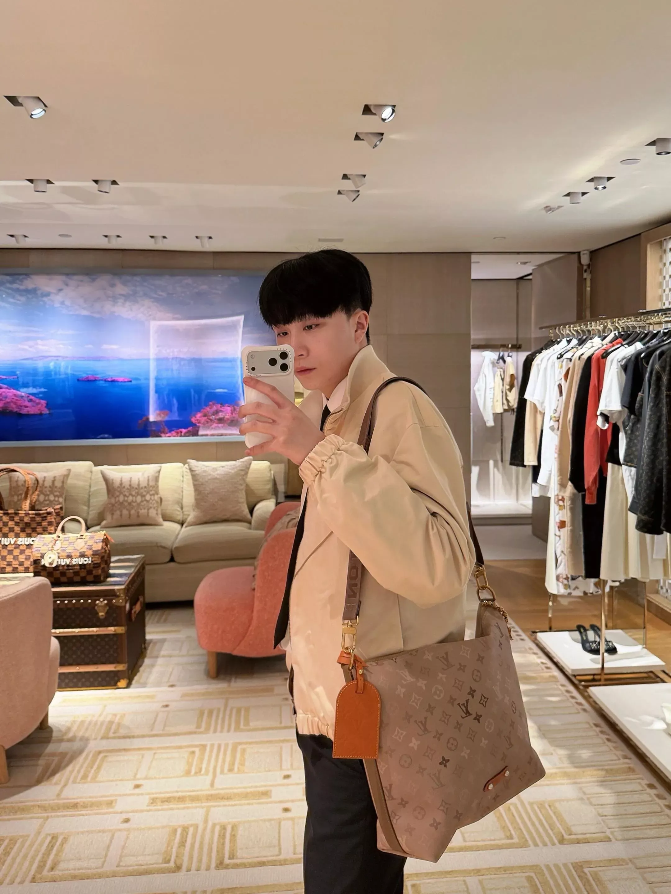 루이비통 새틴 집업 남녀공용 집업 재킷 상세 이미지 27