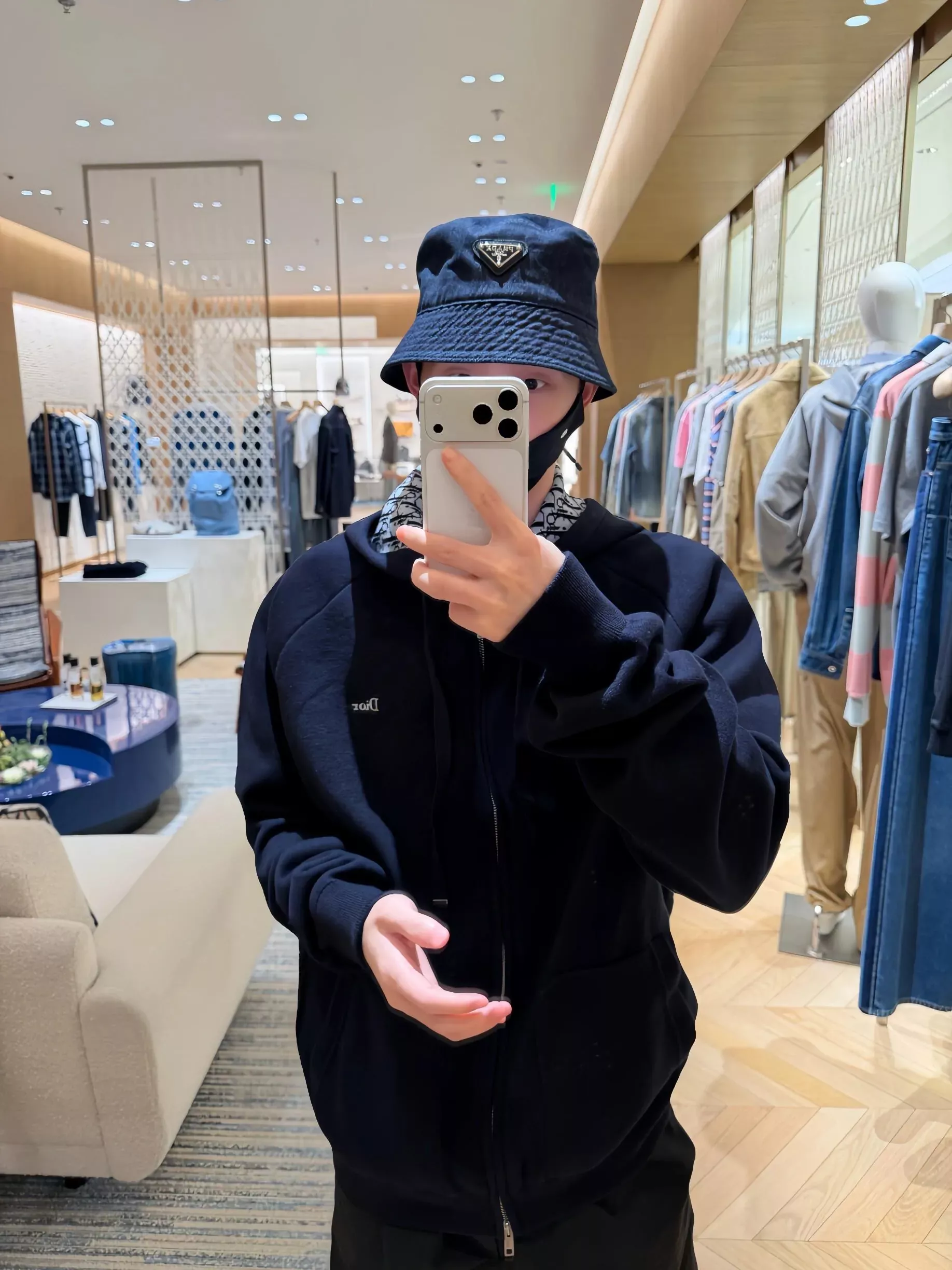디올 편안한 핏 후드 남녀공용 후드 재킷 상세 이미지 35