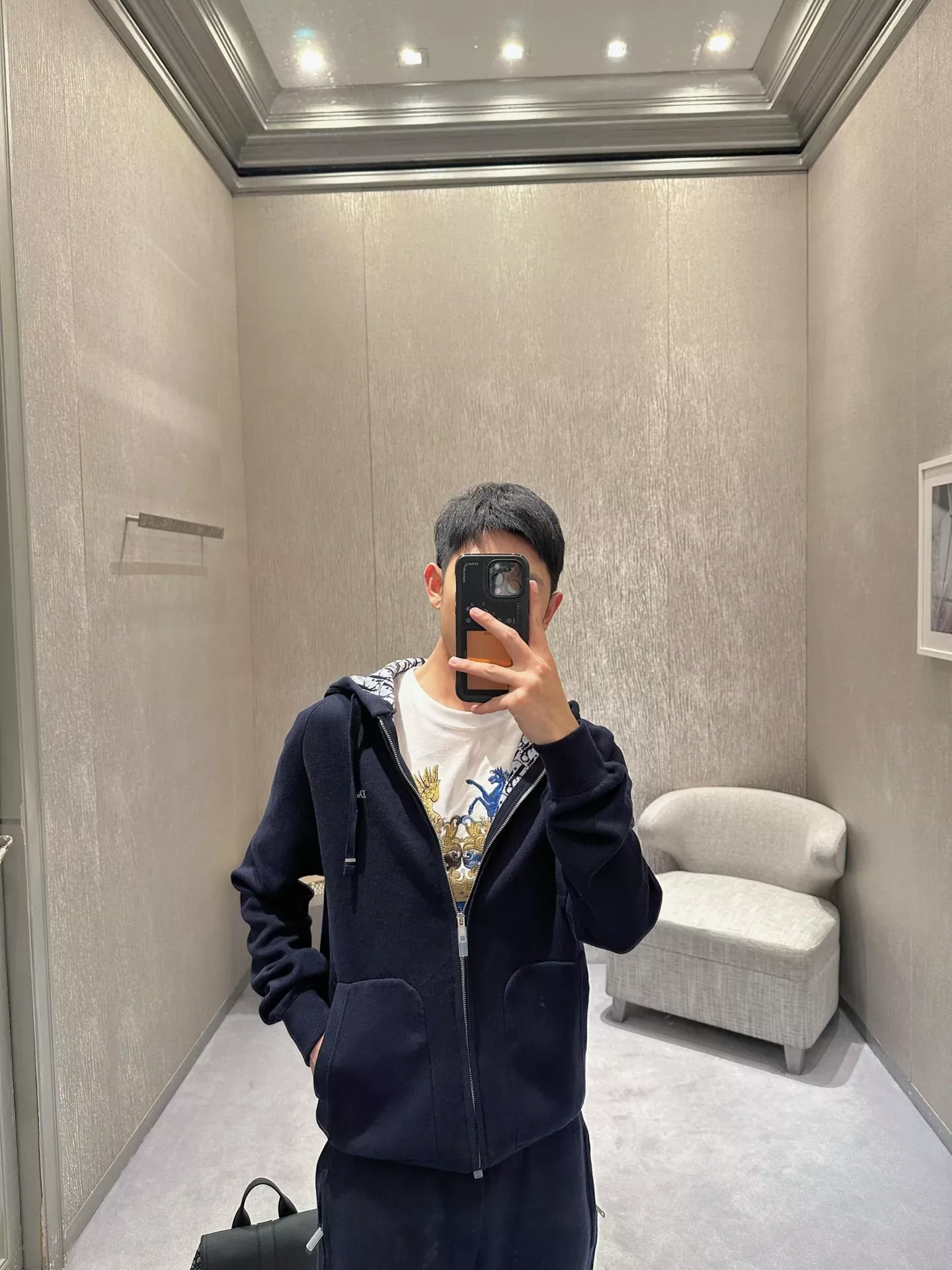 디올 편안한 핏 후드 남녀공용 후드 재킷 상세 이미지 36