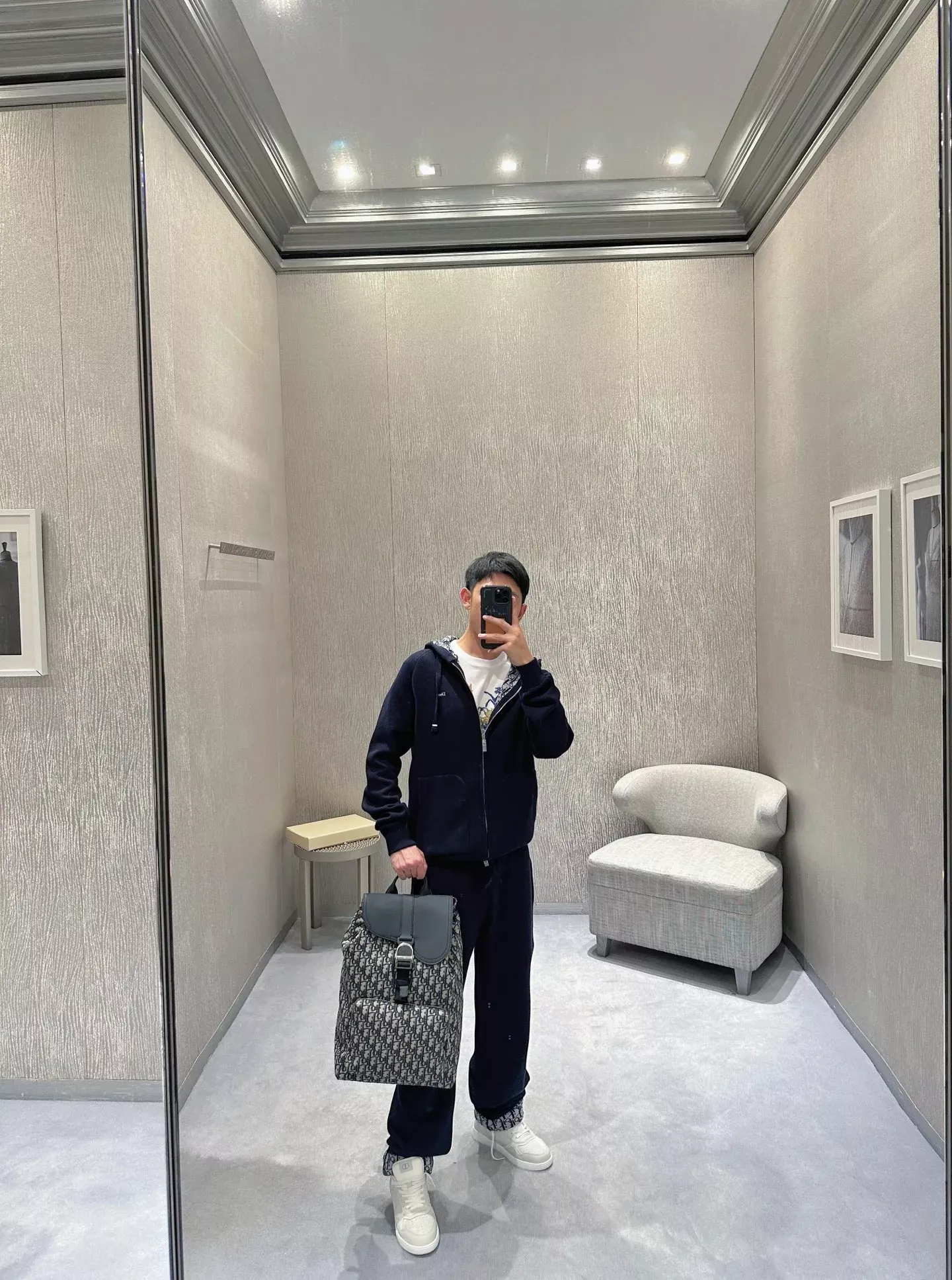 디올 편안한 핏 후드 남녀공용 후드 재킷 상세 이미지 37