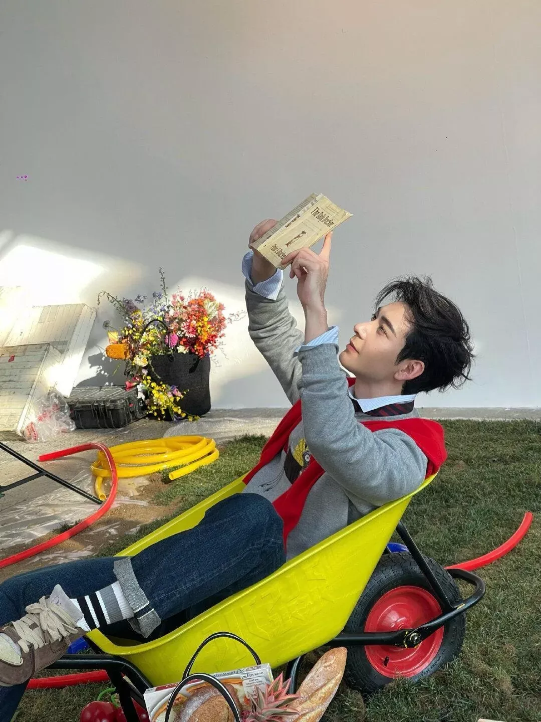 디올 루즈핏 긴소매 남녀공용 맨투맨 티셔츠 상세 이미지 19