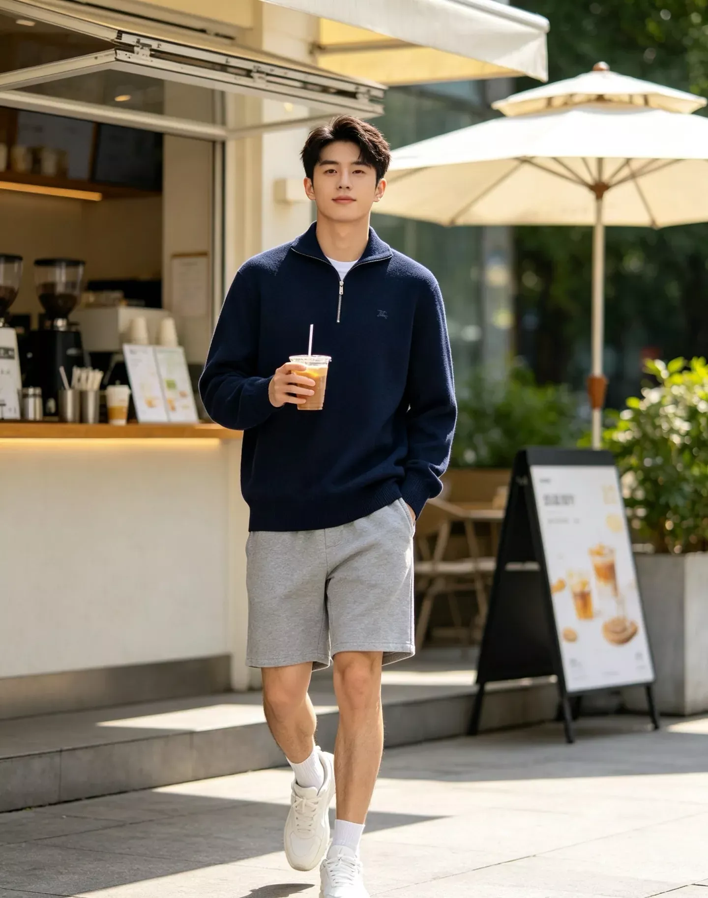 버버리 반집업 하이넥 자수 남녀공용 긴소매 니트 상세 이미지 13