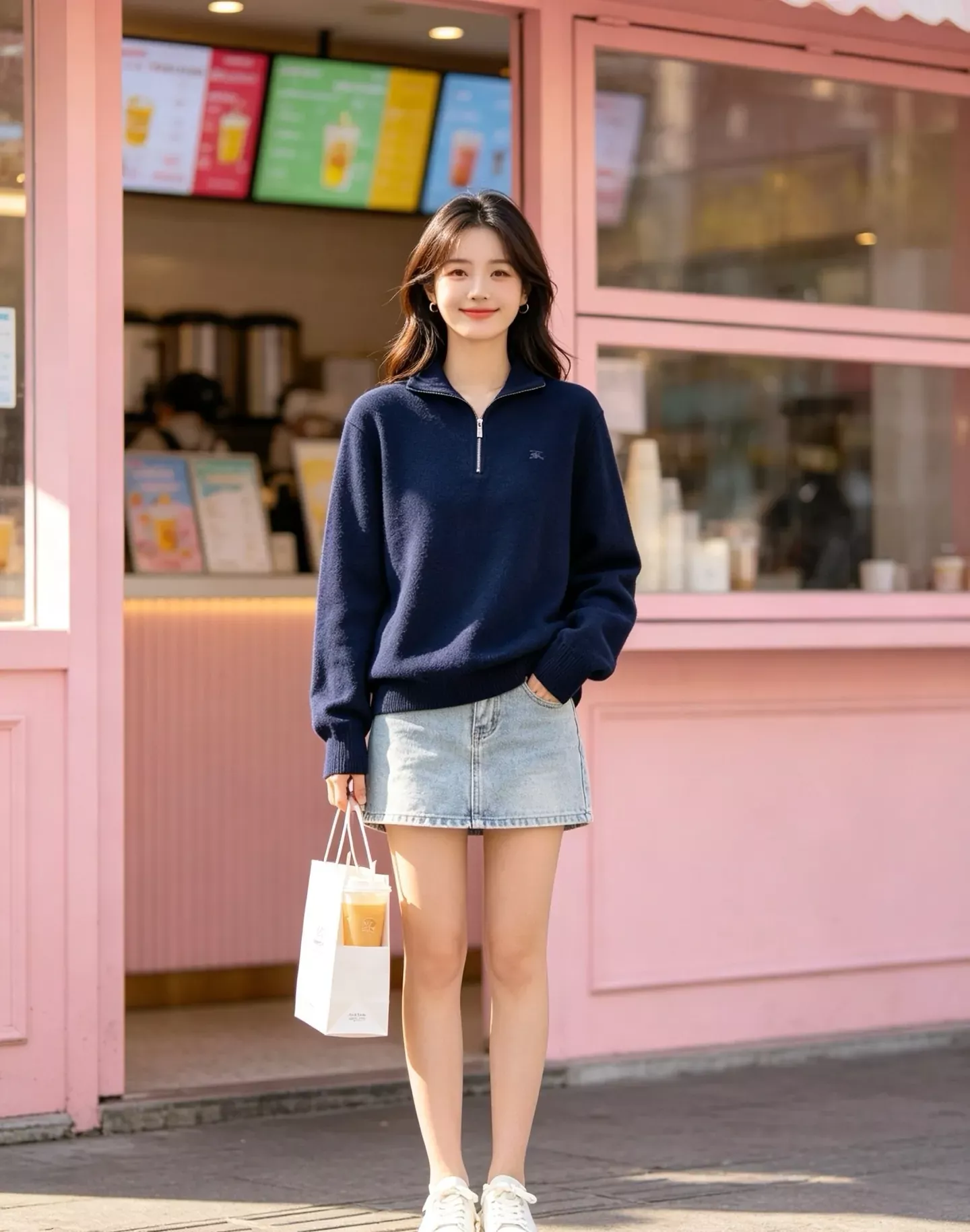 버버리 반집업 하이넥 자수 남녀공용 긴소매 니트 상세 이미지 16