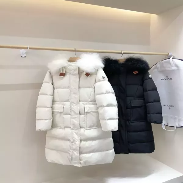 몽클레어 폭스퍼 후드 여성용 롱 패딩