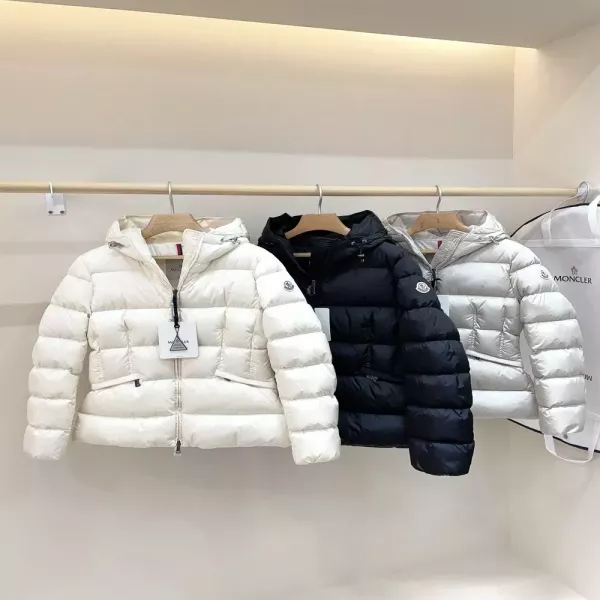 몽클레어 후드 슬림핏 여성용 쇼트 패딩