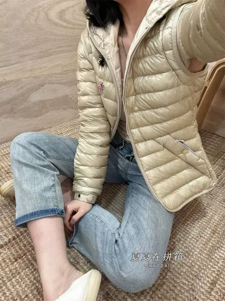 몽클레어 후드 분리형 여성용 쇼트 패딩 상세 이미지 73