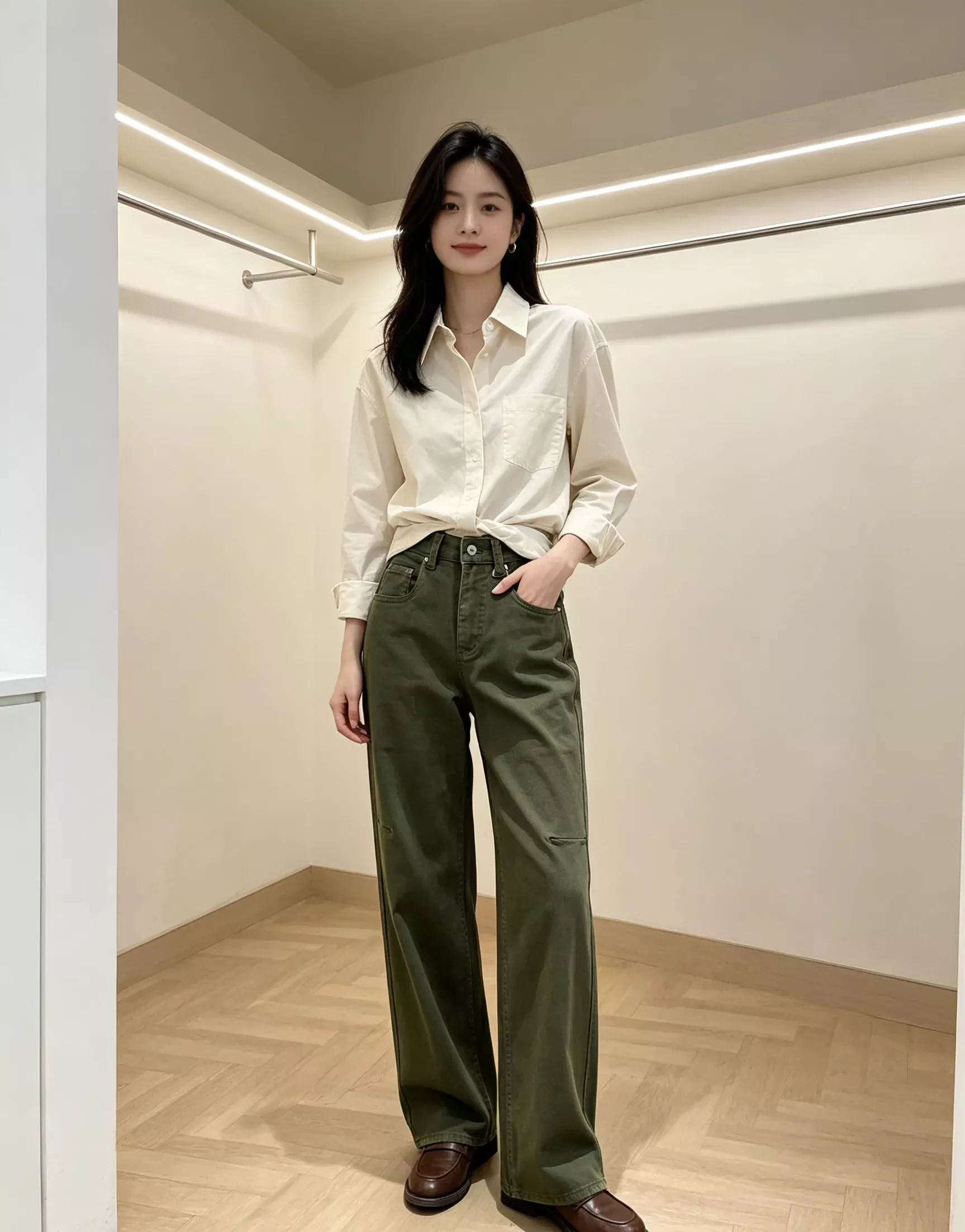 브루넬로쿠치넬리 하이웨이스트 와이드 여성용 데님 팬츠 상세 이미지 22