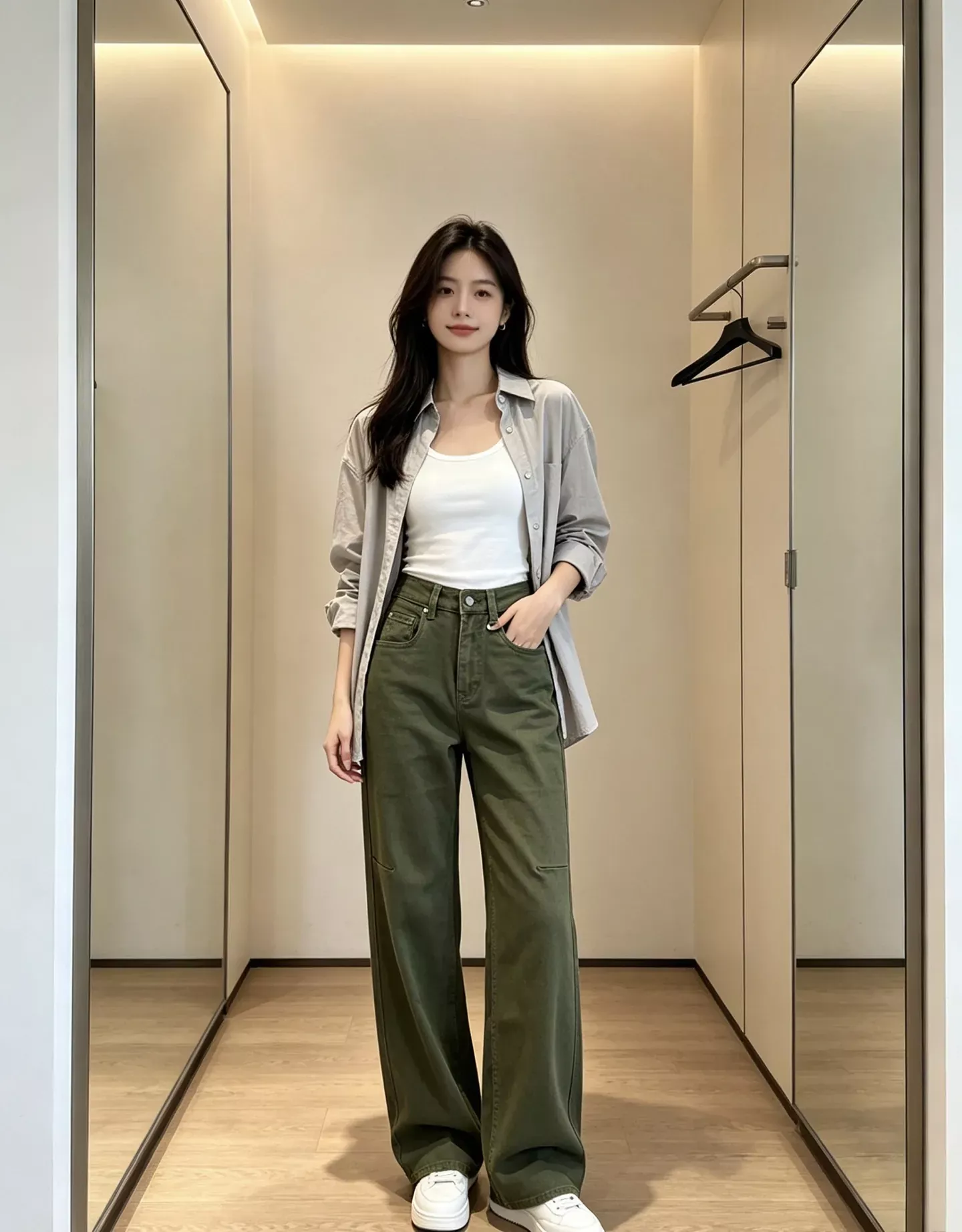 브루넬로쿠치넬리 하이웨이스트 와이드 여성용 데님 팬츠 상세 이미지 24