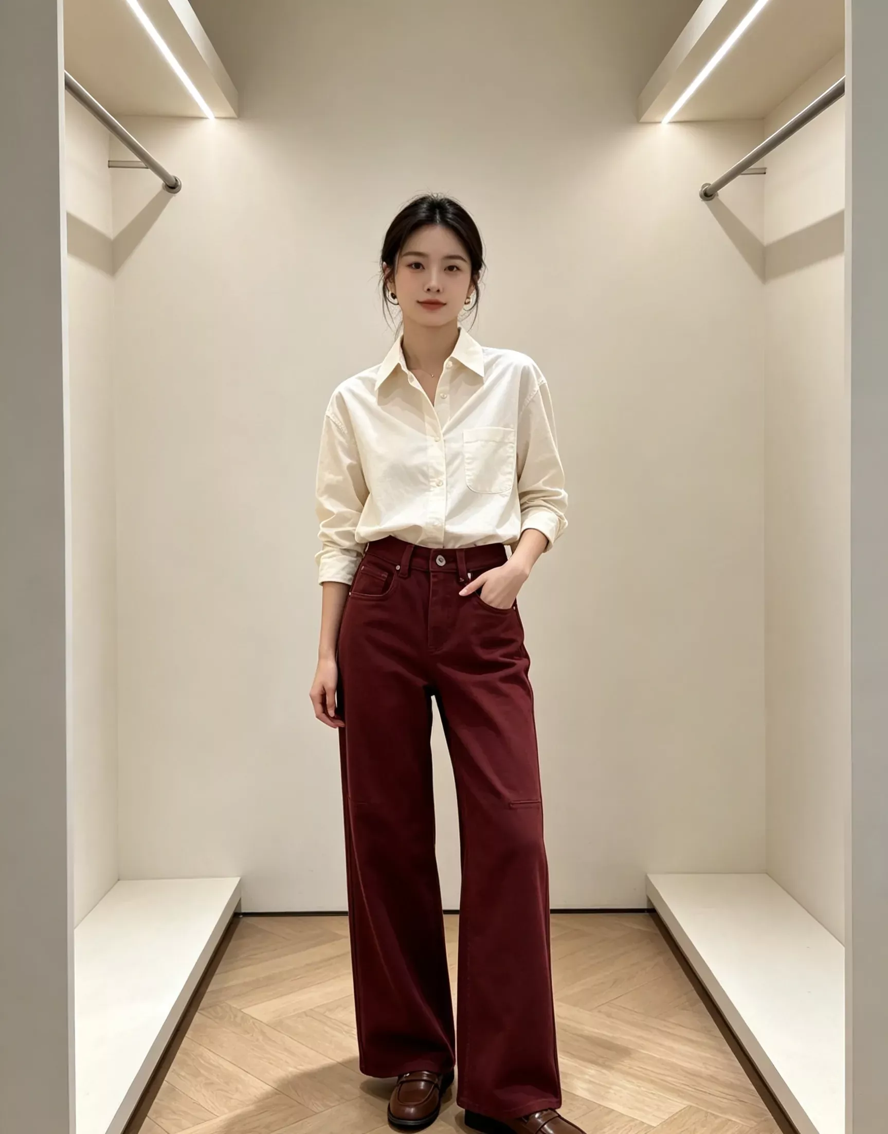 브루넬로쿠치넬리 하이웨이스트 와이드 여성용 데님 팬츠 상세 이미지 29