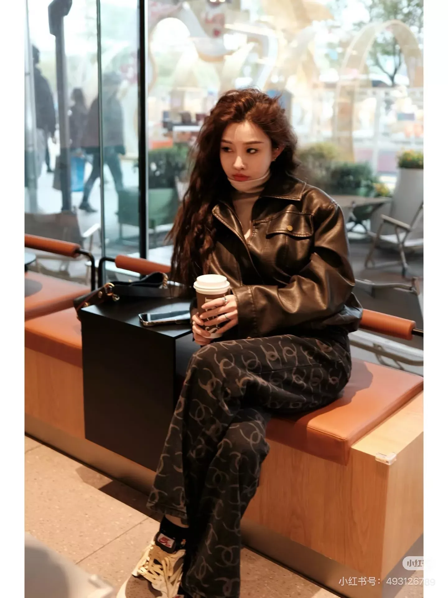 샤넬 자카드 하이웨이스트 여성용 데님 팬츠 상세 이미지 51