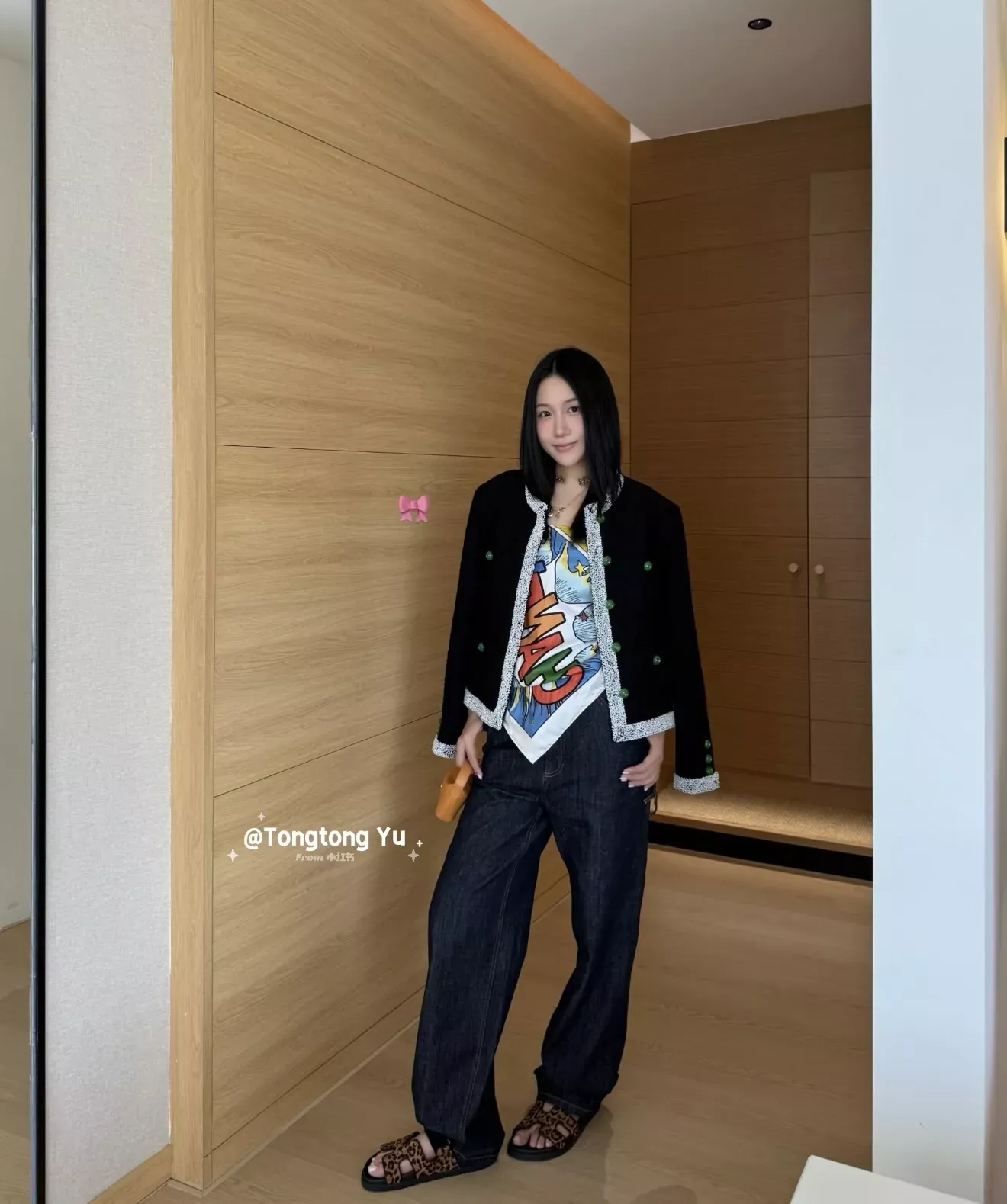 샤넬 울 혼방 보석 버튼 여성용 트위드 재킷 상세 이미지 35
