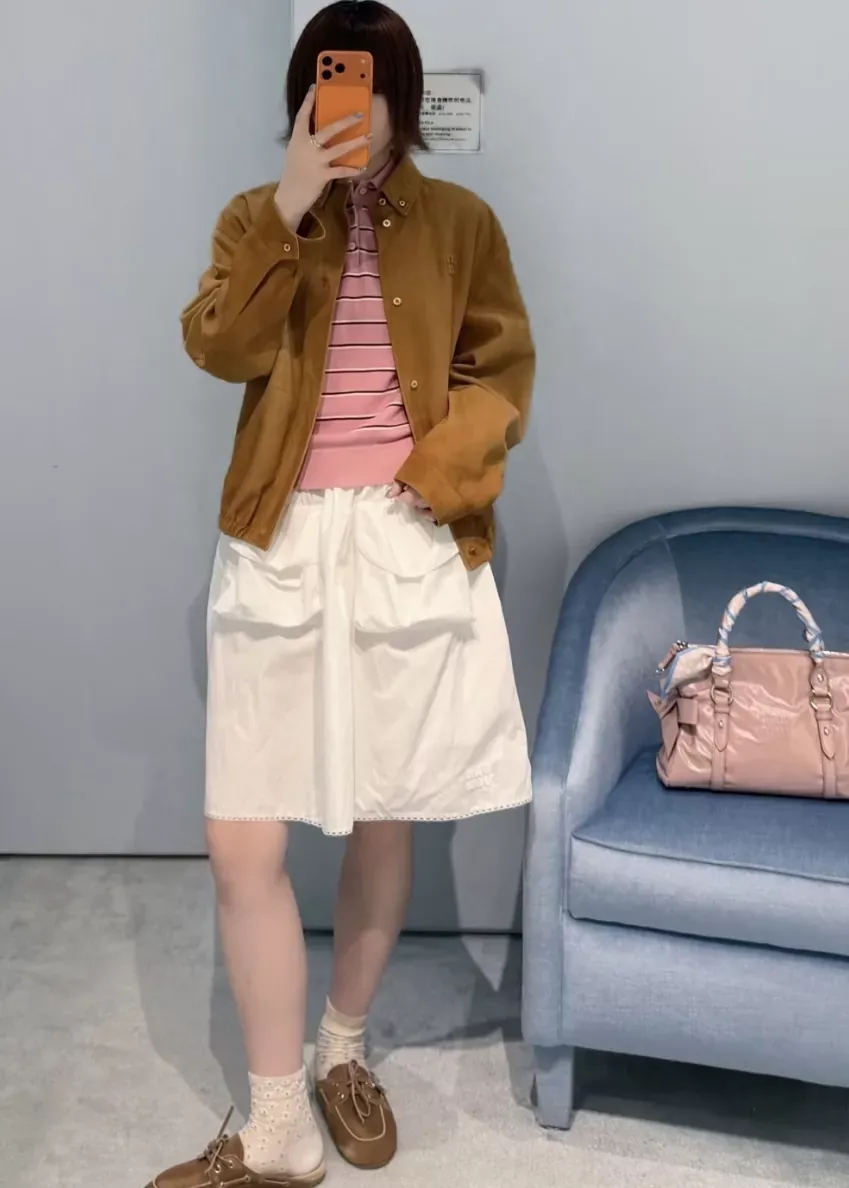 미우미우 포플린 포켓 여성용 미니 스커트 상세 이미지 58