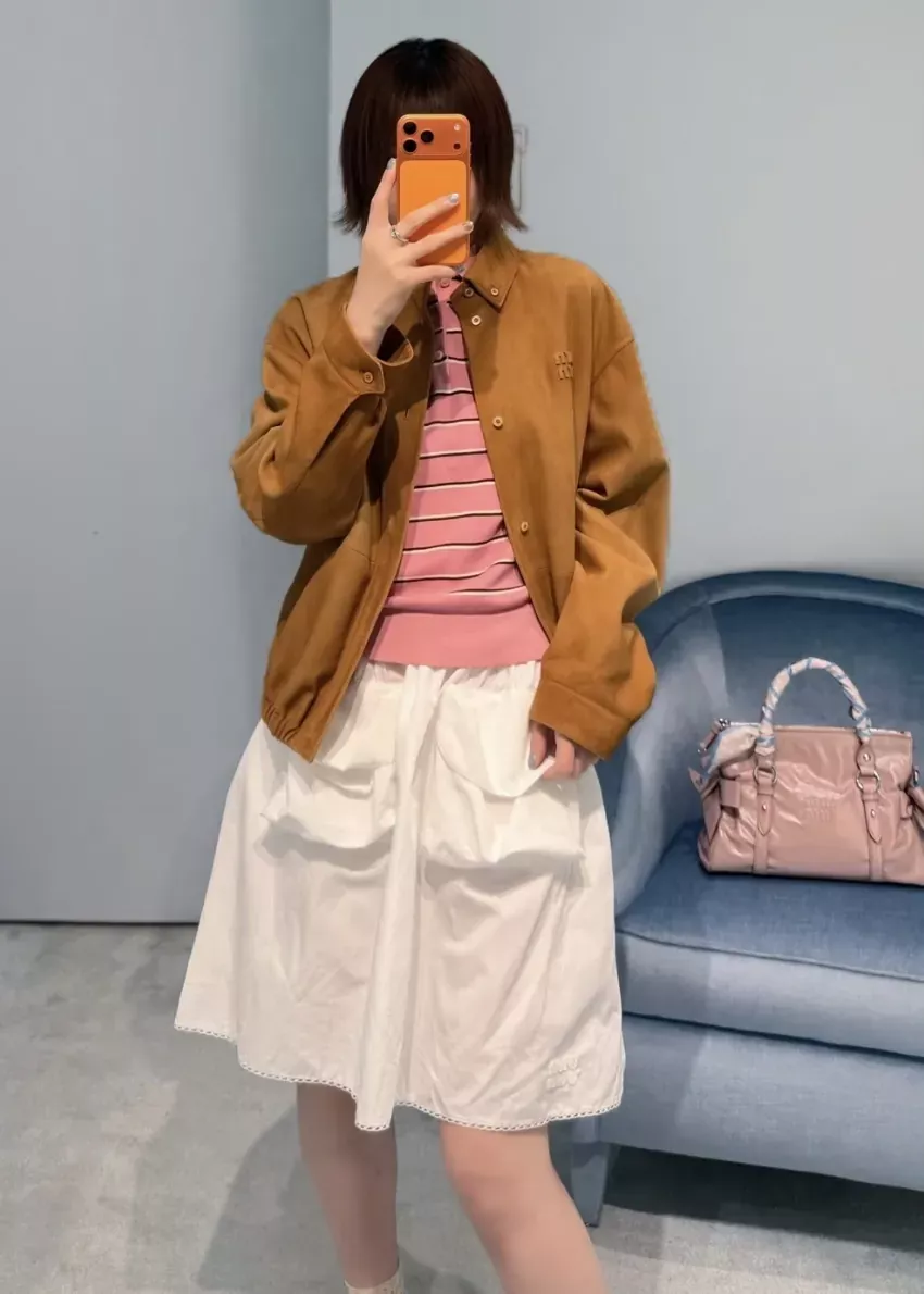 미우미우 포플린 포켓 여성용 미니 스커트 상세 이미지 60
