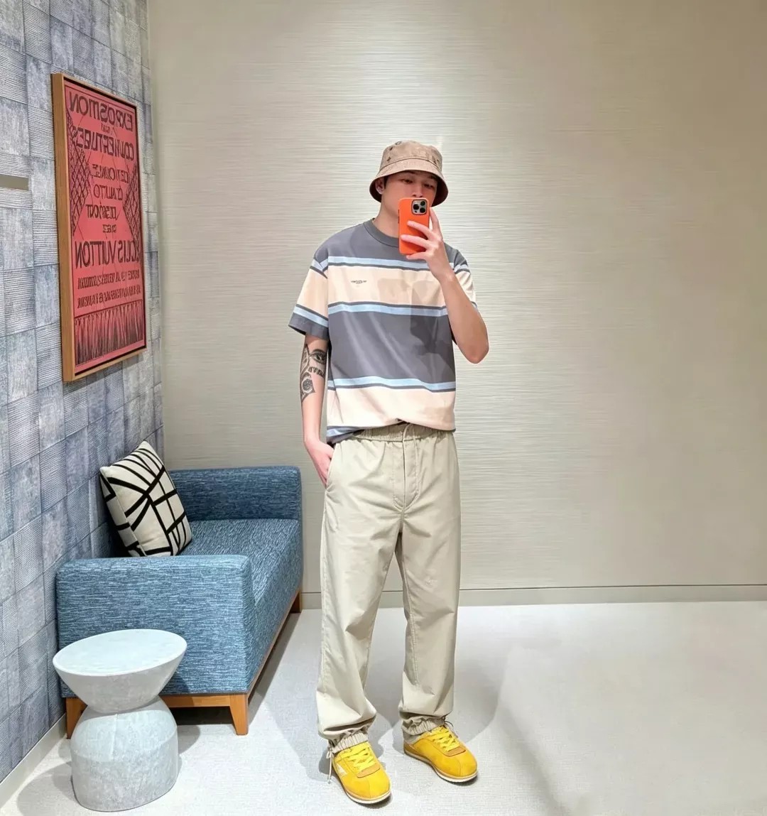 루이비통 나일론 드로스트링 트레이닝 팬츠 상세 이미지 11