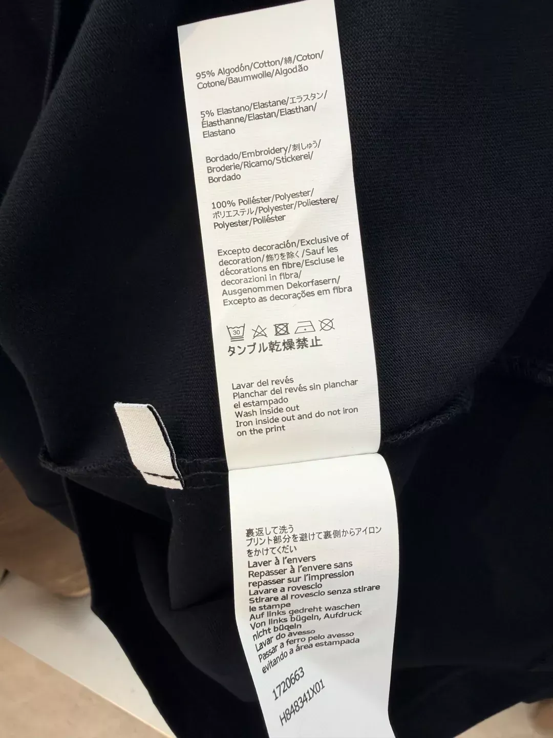 로에베 포켓 배색 3D 로고 남녀공용 반소매 티셔츠 상세 이미지 6