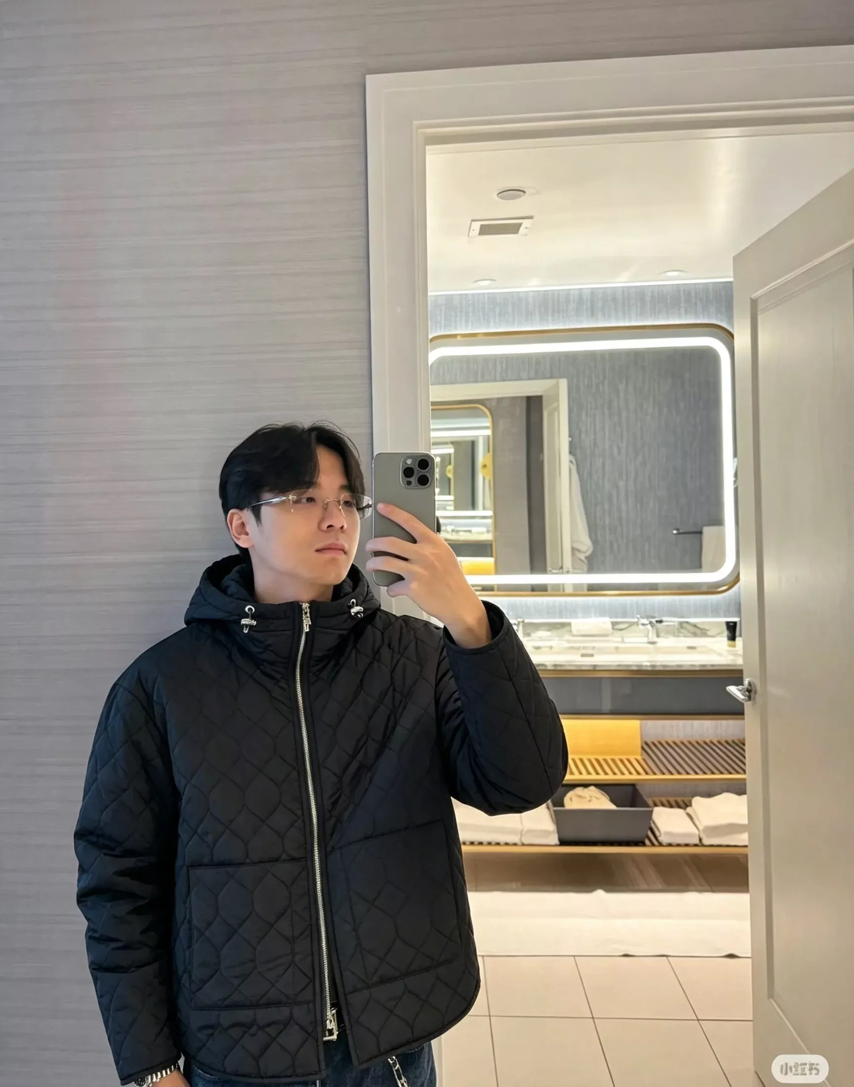 크롬하츠 퀼팅 후드 집업 남녀공용 니트 재킷 상세 이미지 10