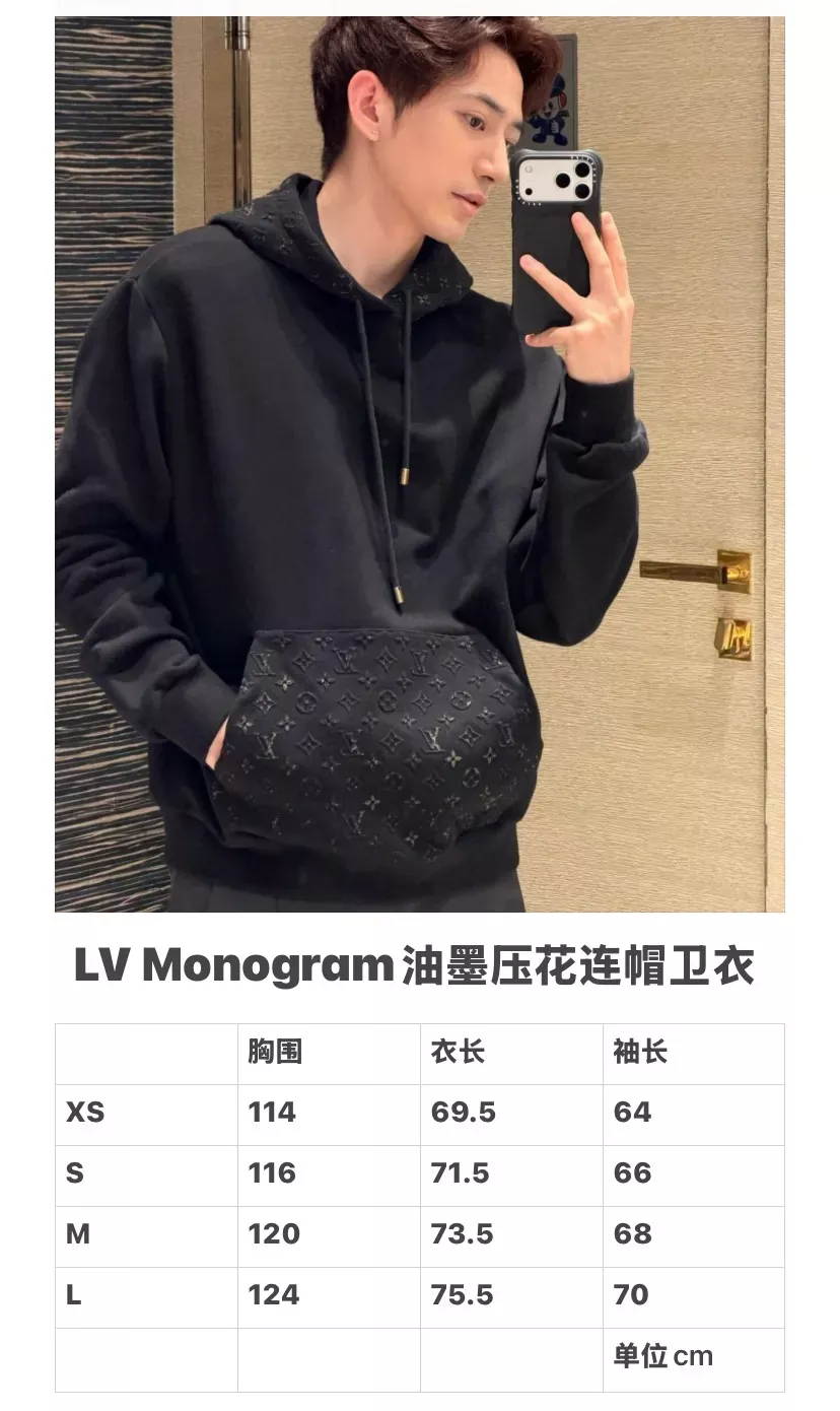 루이비통 잉크 프린트 코튼 후드 재킷 상세 이미지 23