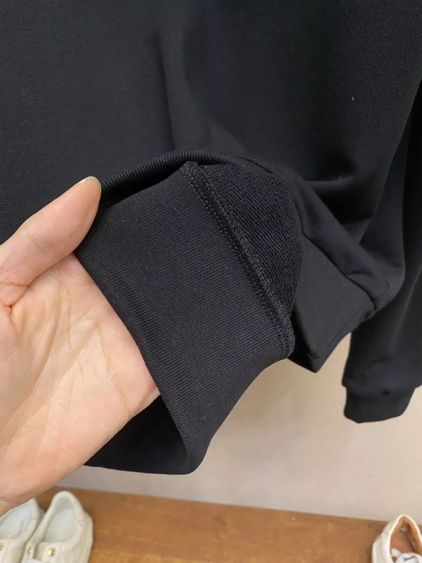 루이비통 잉크 프린트 코튼 후드 재킷 상세 이미지 8
