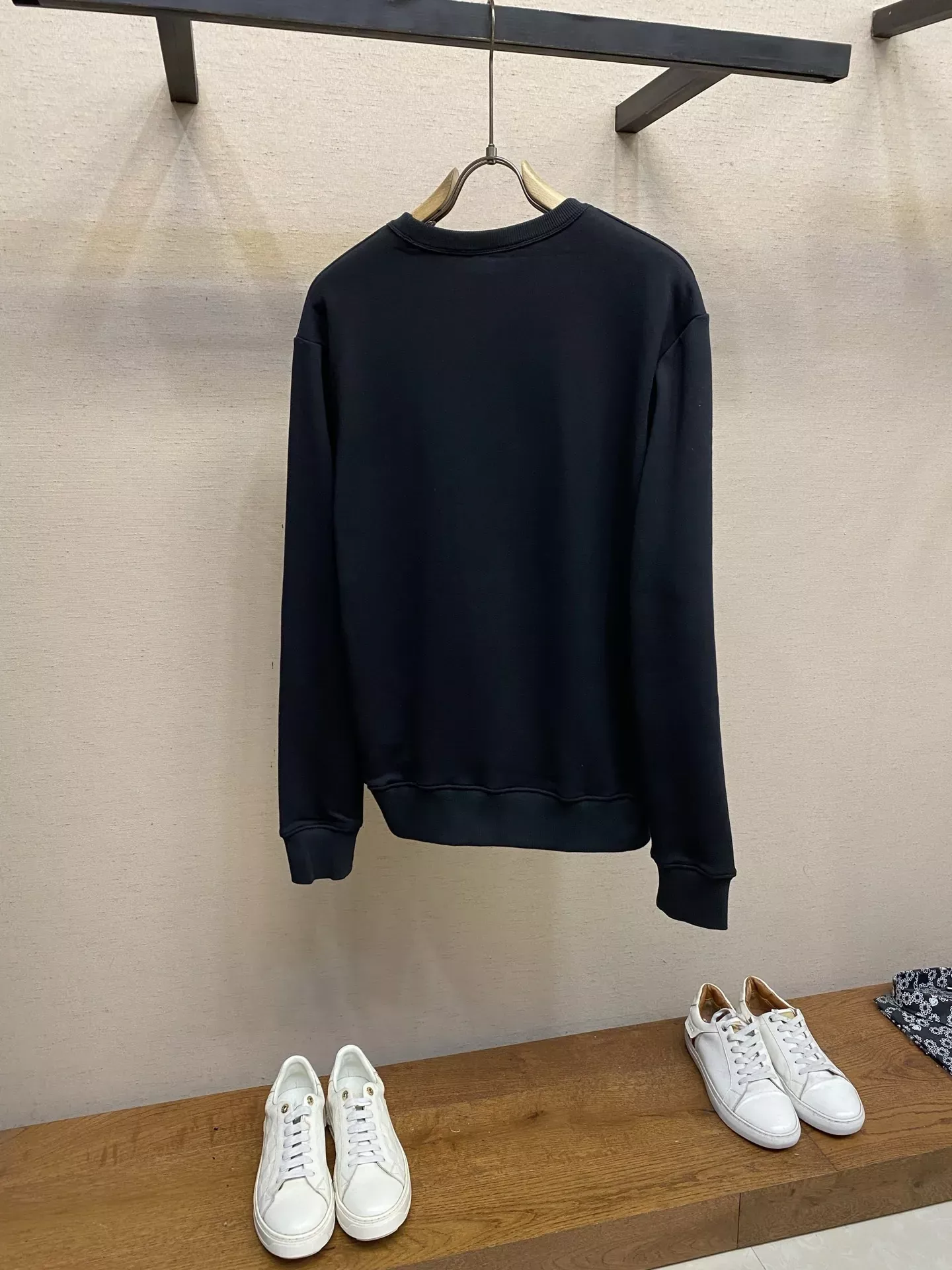 디올 원형 자수 오버핏 남녀공용 맨투맨 티셔츠 상세 이미지 2
