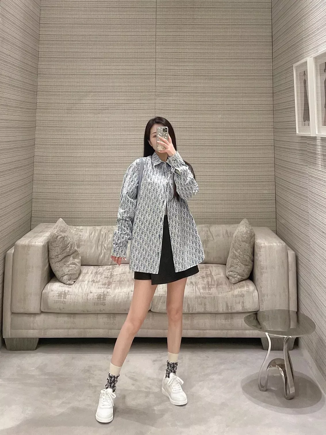 디올 오블리크 자카드 데님 셔츠 상세 이미지 21