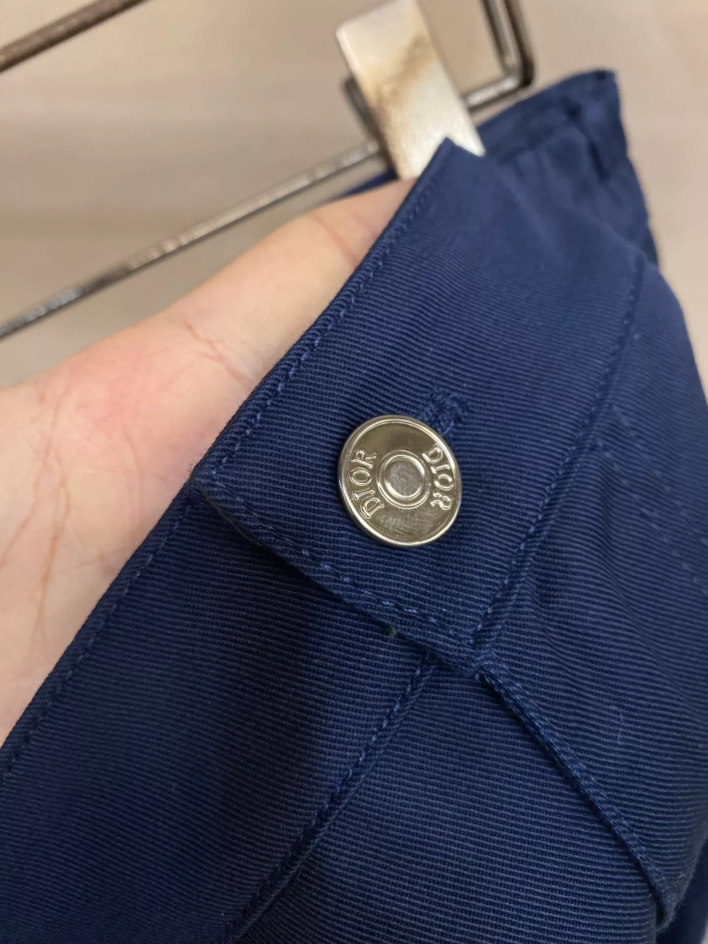 디올 자수 로고 루즈핏 남녀공용 캐쥬얼 팬츠 상세 이미지 5