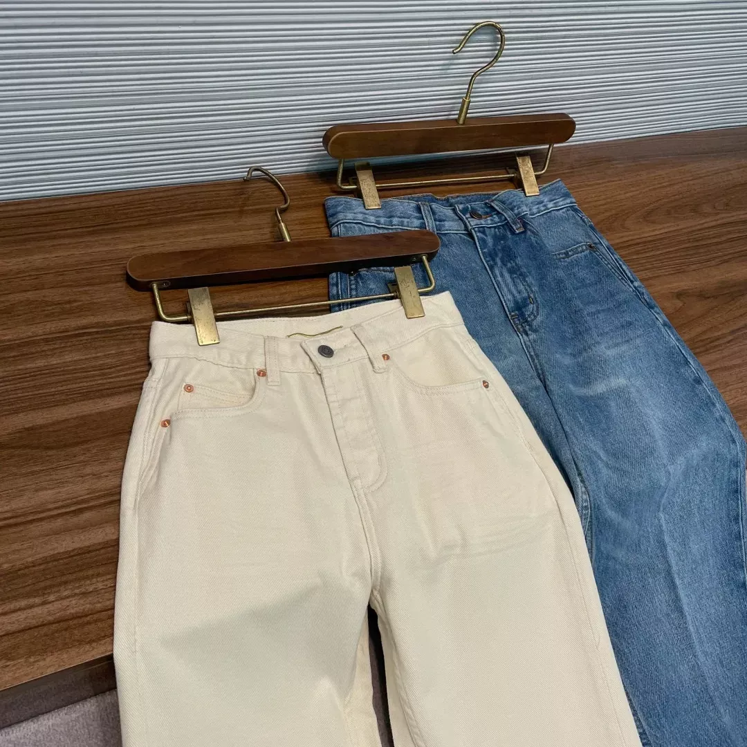 입생로랑 복고 스트레이트 여성용 데님 팬츠 상세 이미지 10