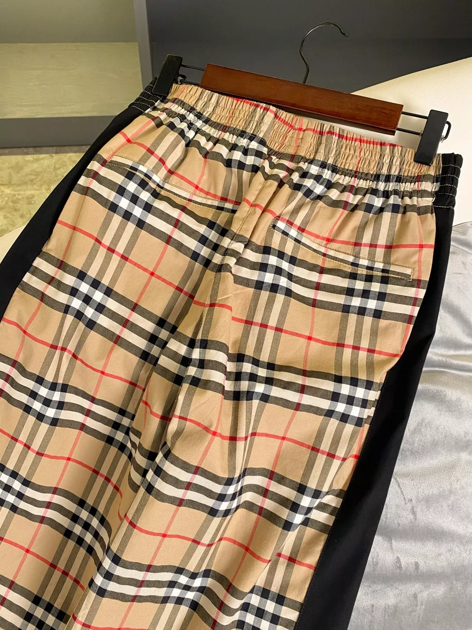 버버리 빈티지 체크 와이드 여성용 캐쥬얼 팬츠 상세 이미지 31