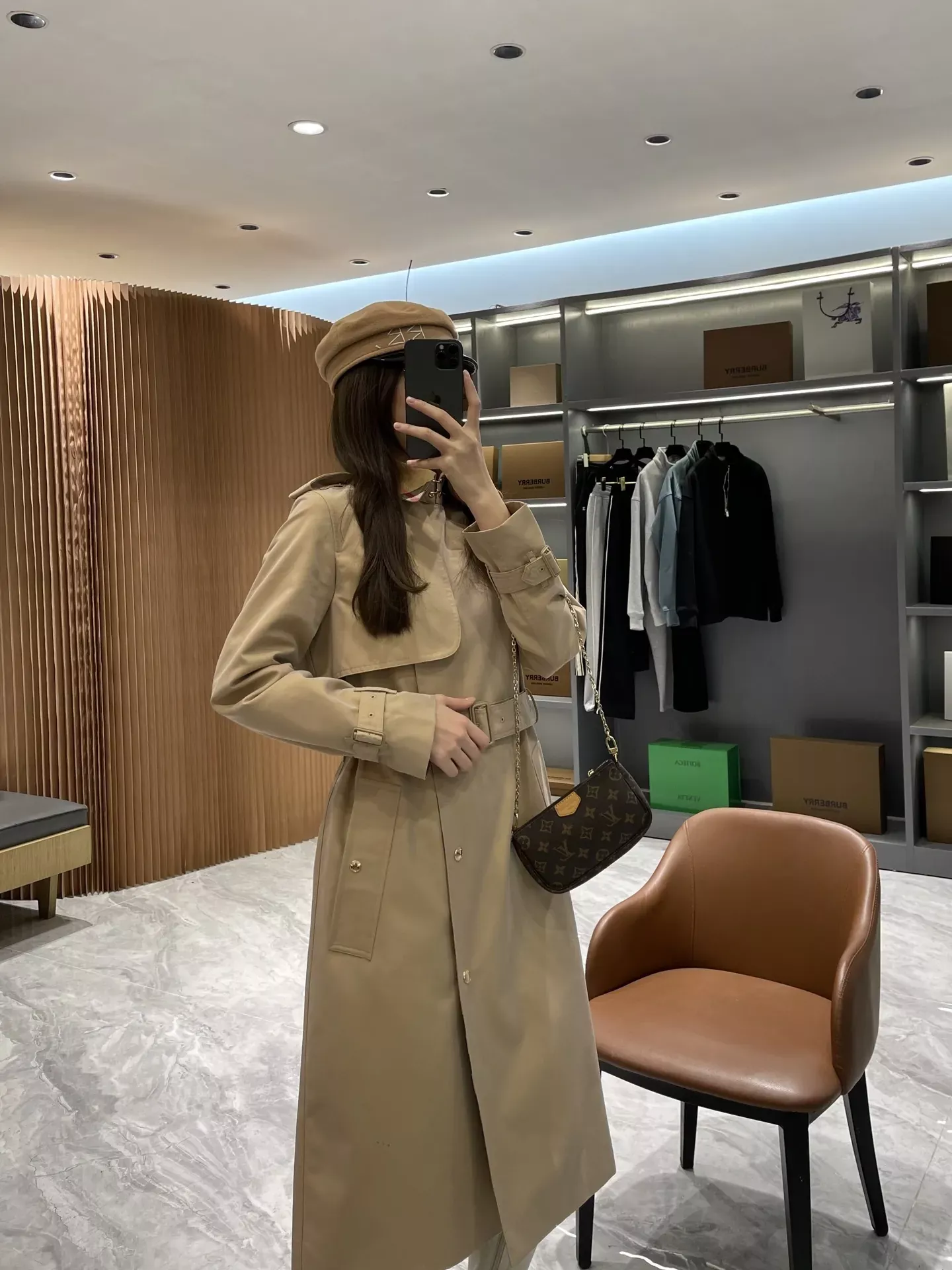 버버리 체크 칼라 트렌치 여성용 롱 코트 상세 이미지 62