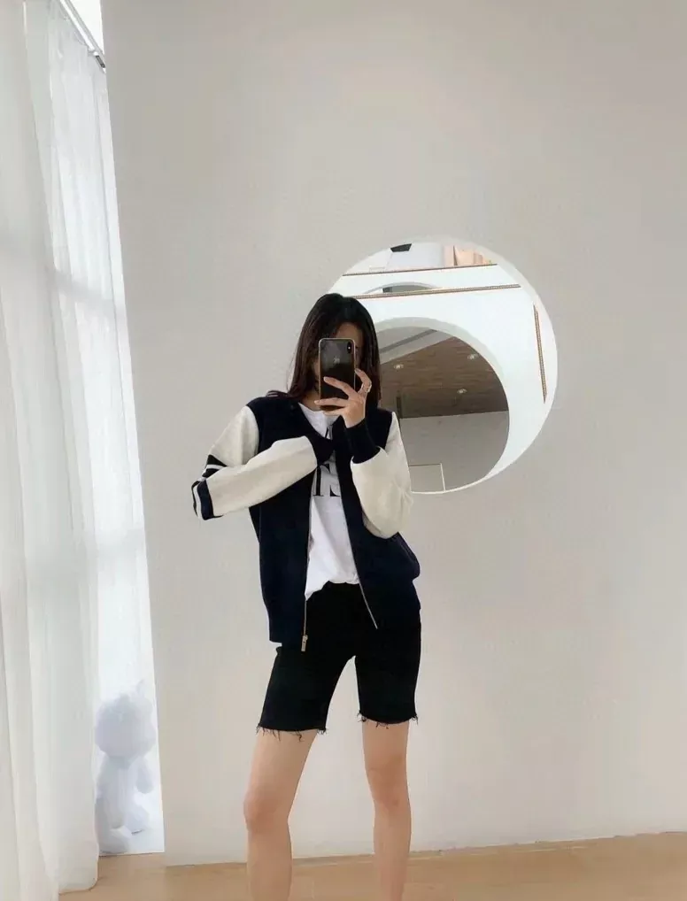 톰브라운 울 배색 집업 남녀공용 니트 재킷 상세 이미지 18
