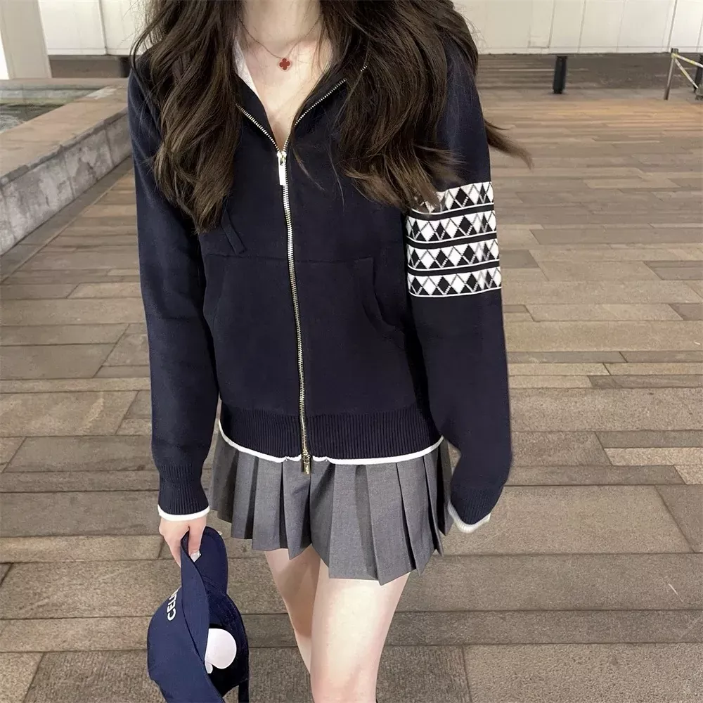톰브라운 강아지 후드 니트 남녀공용 후드 재킷 상세 이미지 29