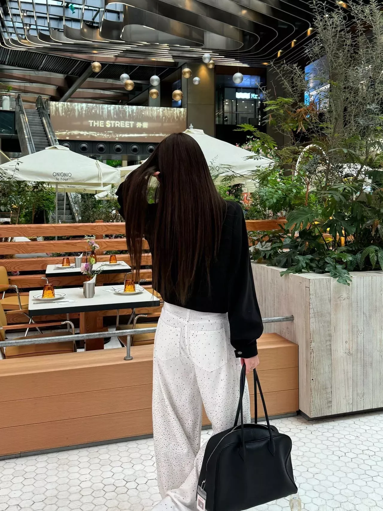 로에베 배색 카라 쇼트 여성용 집업 재킷 상세 이미지 18