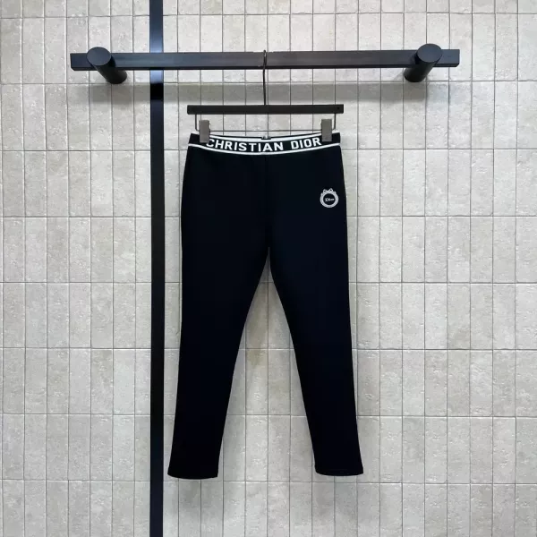 디올 로고 밴드 스키니 여성용 레깅스 팬츠