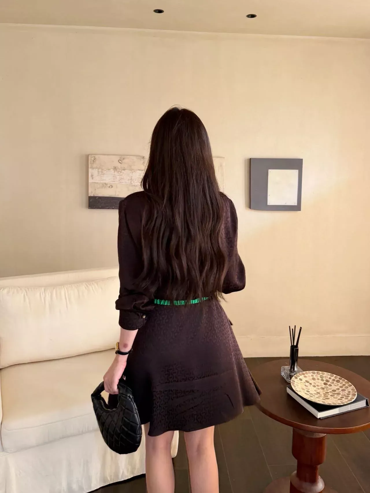 구찌 제카드 리본 장식 여성용 원피스 상세 이미지 33