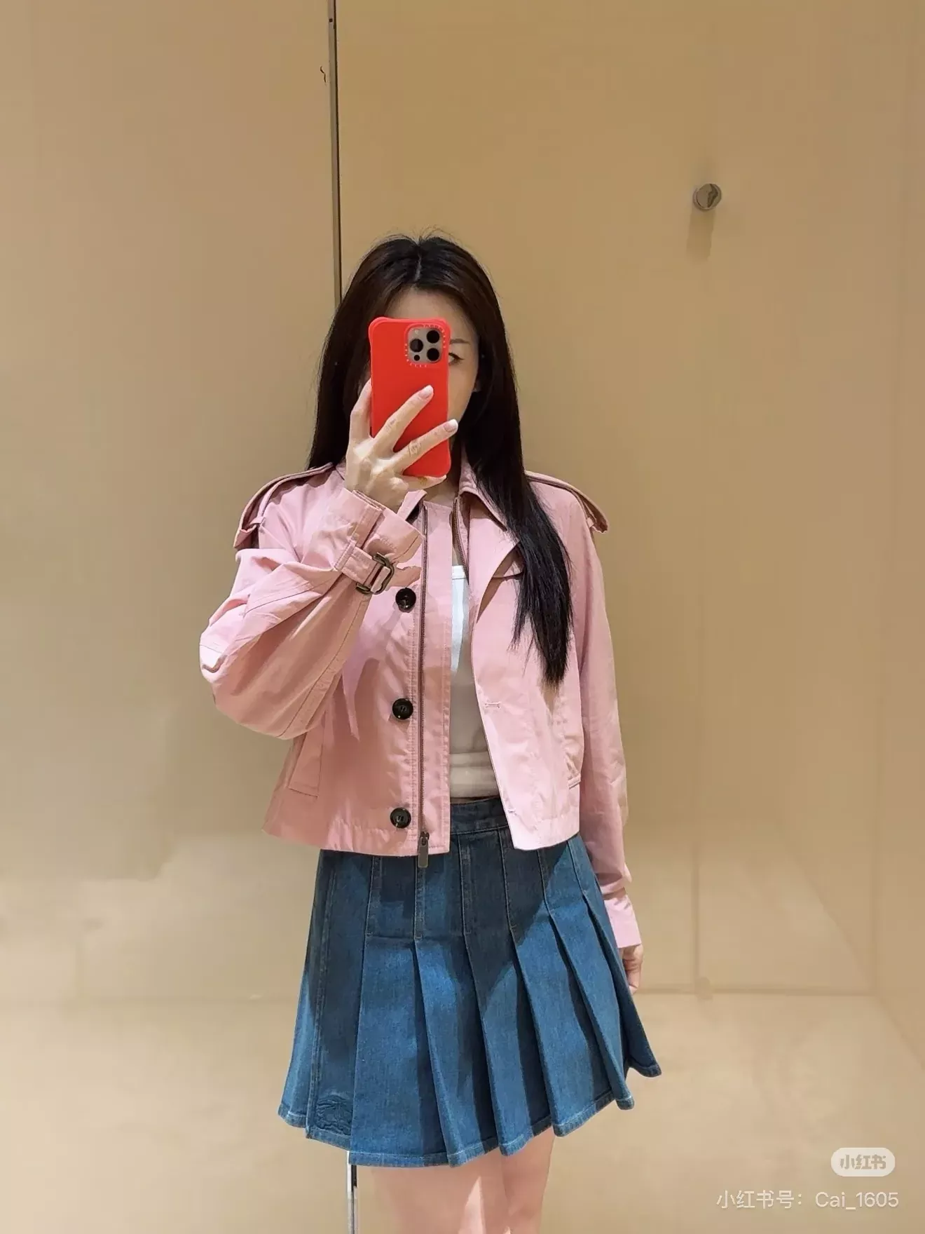버버리 워싱 데님 플리츠 여성용 미니 스커트 상세 이미지 33