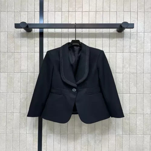 루이비통 배색 피크드 칼라 여성용 정장 재킷