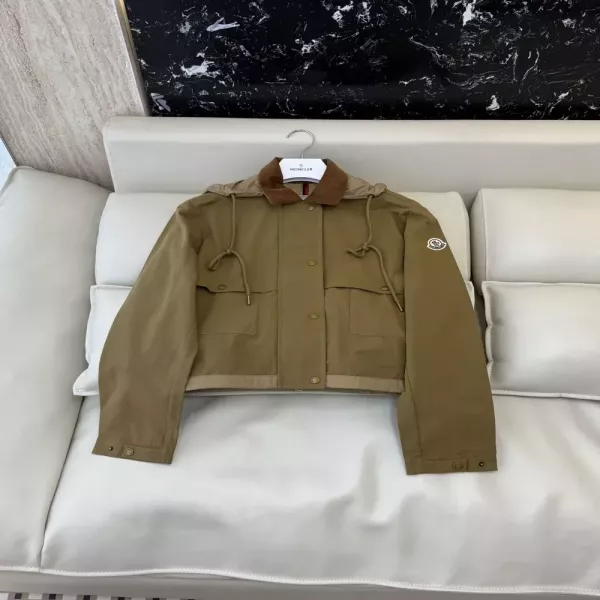 몽클레어 린넨 혼방 후드 여성용 후드 재킷
