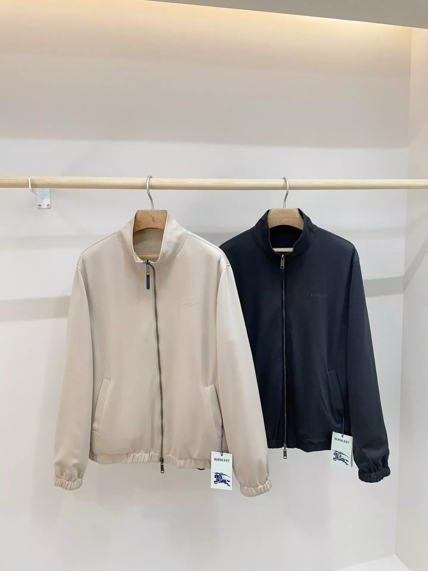 버버리 양면 코튼 혼방 집업 재킷 상세 이미지 8