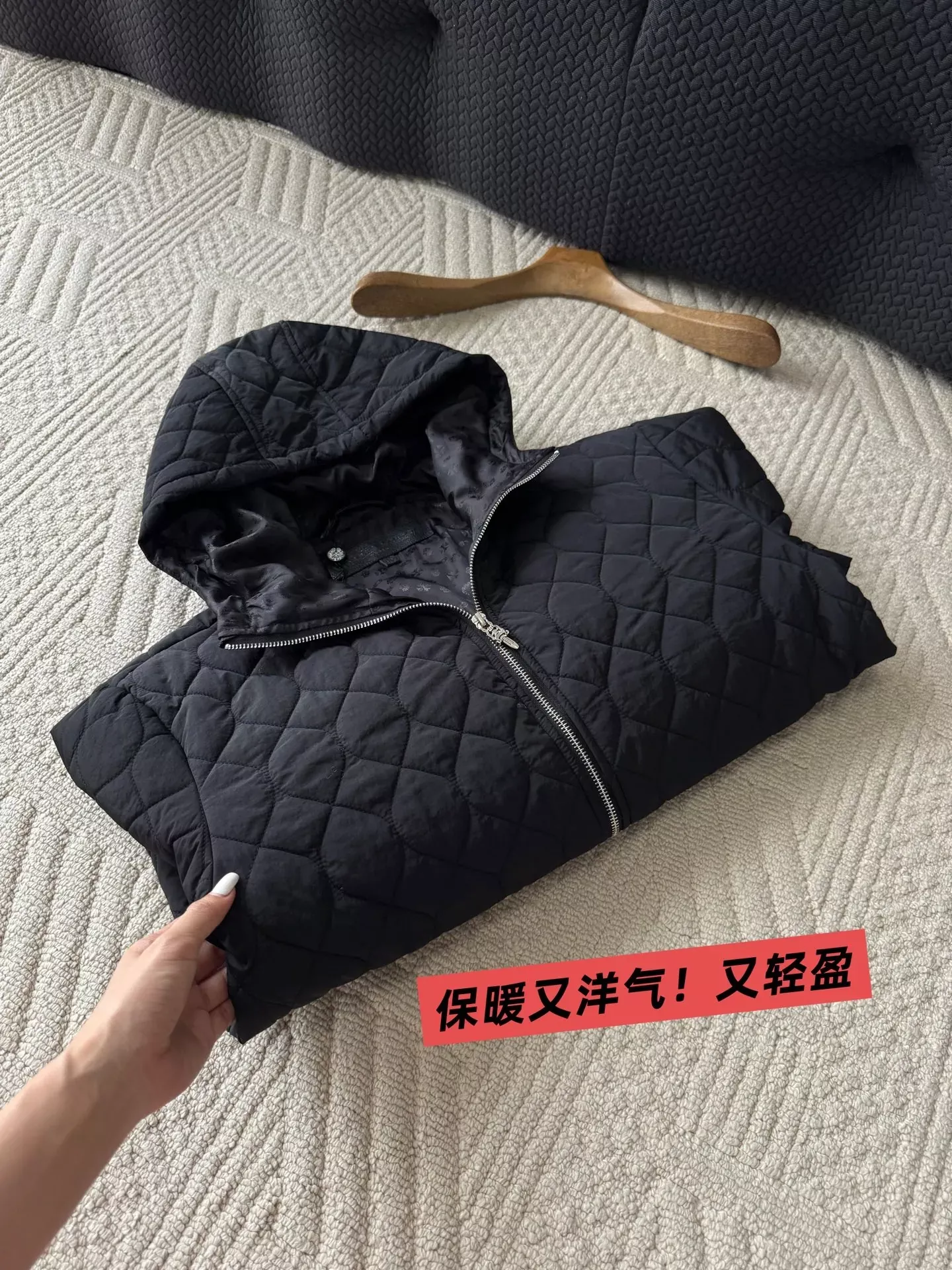 크롬하츠 퀼팅 후드 집업 남녀공용 쇼트 패딩 상세 이미지 30