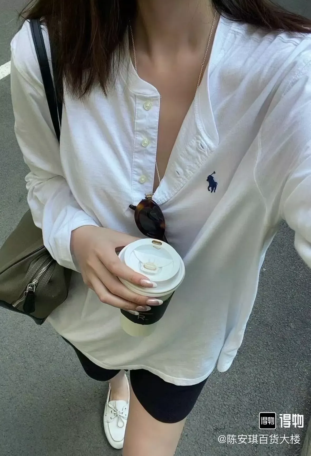 랄프로렌 헨리넥 코튼 자수 남녀공용 긴소매 티셔츠 상세 이미지 19
