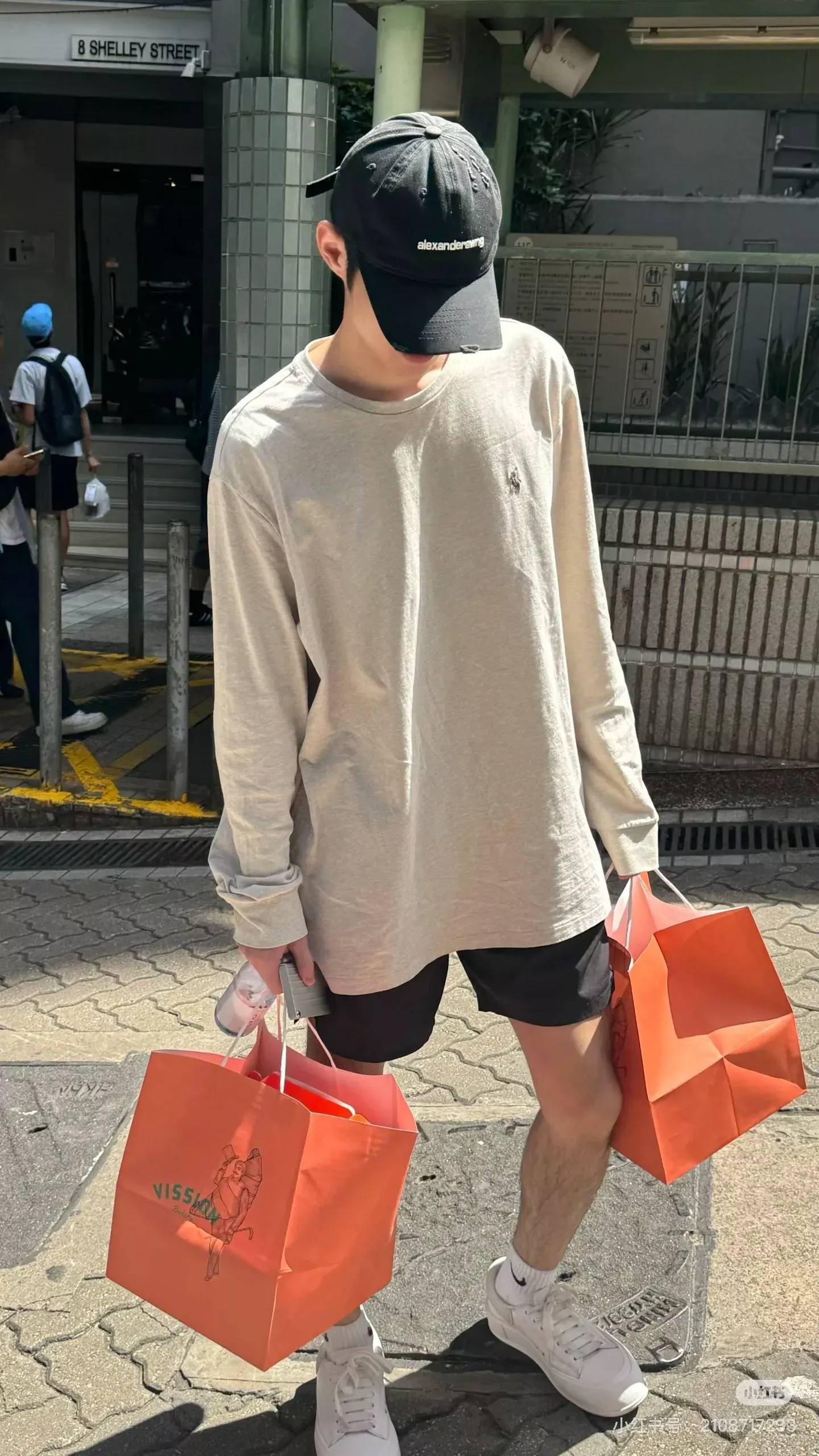 랄프로렌 자수 로고 코튼 남녀공용 긴소매 티셔츠 상세 이미지 100