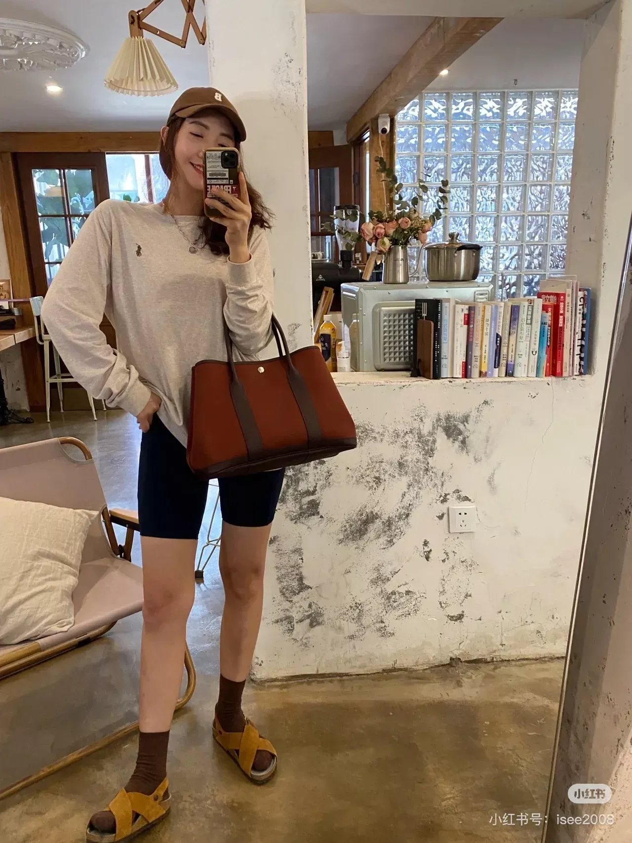 랄프로렌 자수 로고 코튼 남녀공용 긴소매 티셔츠 상세 이미지 103